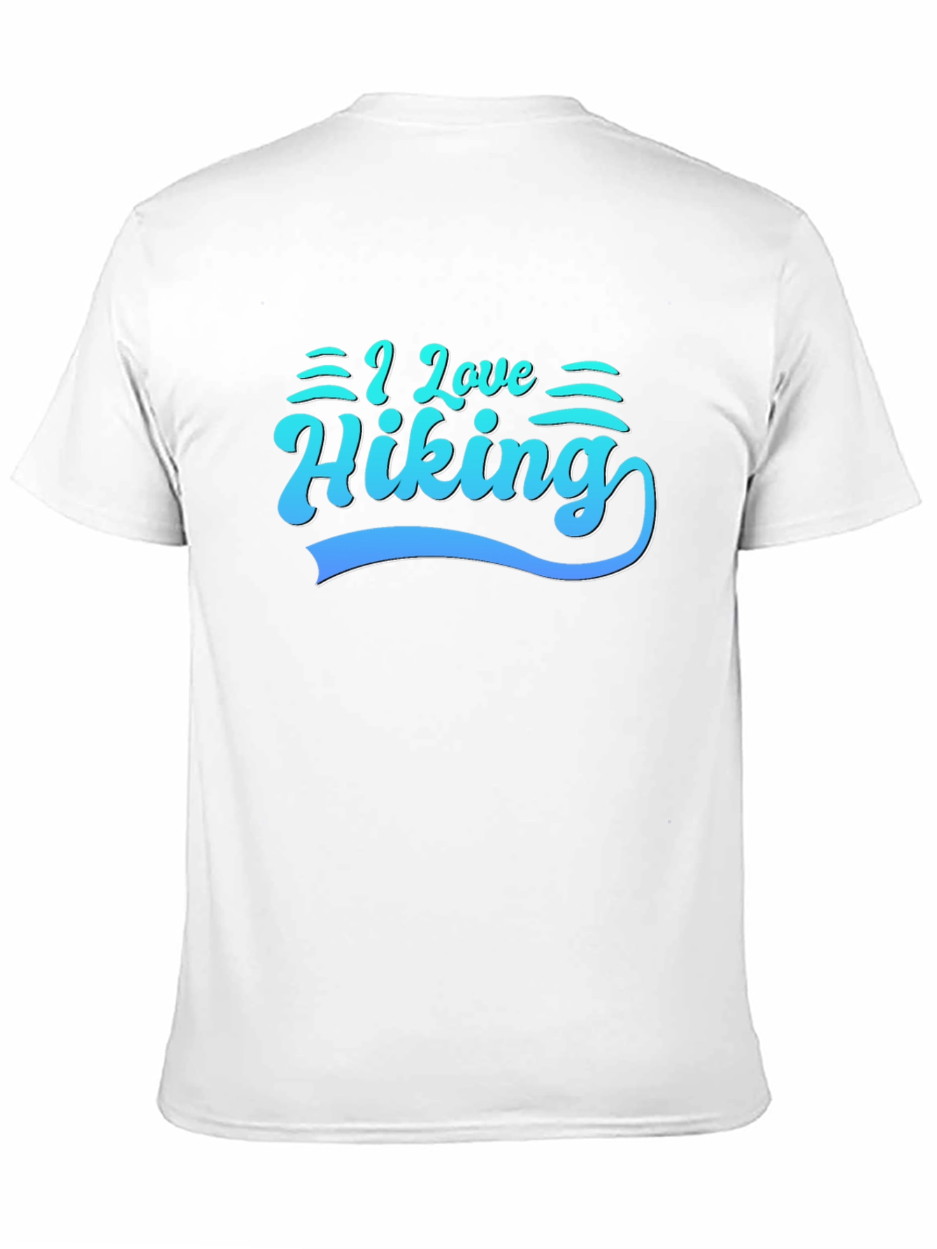 I Love Hiking Tee - Black Cotton Graphic T-Shirt