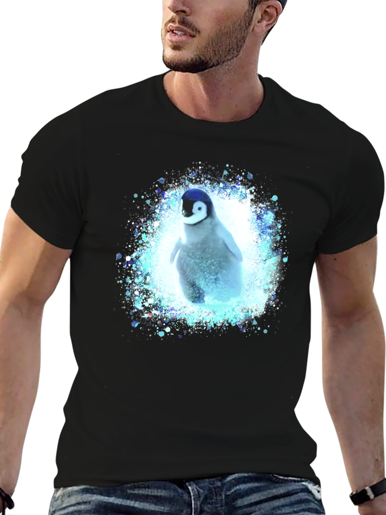 Penguin Splash Graphic T-Shirt