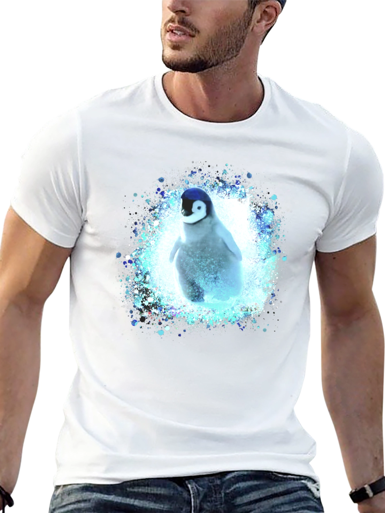 Penguin Splash Graphic T-Shirt