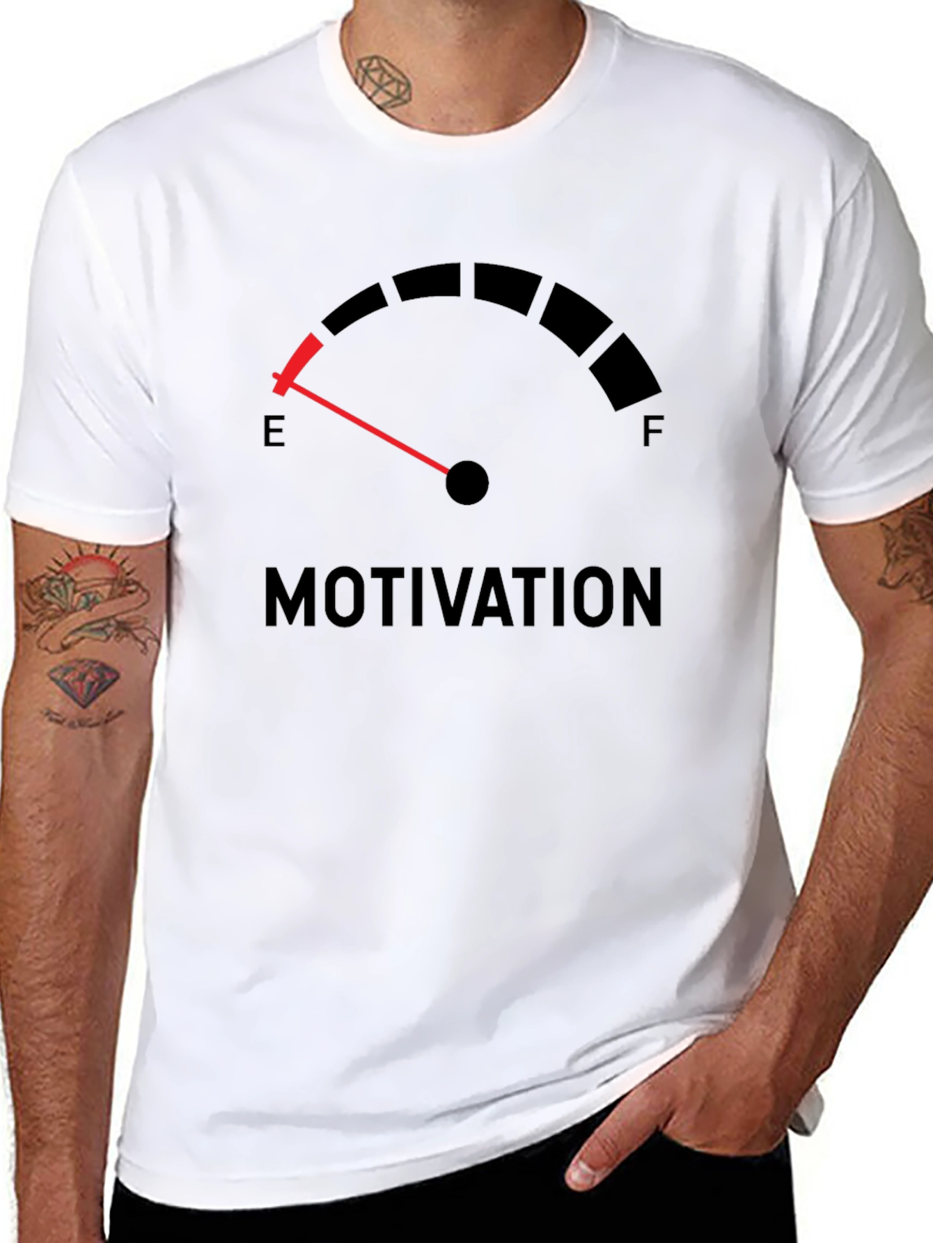 Motivation Empty Gauge Graphic T-Shirt