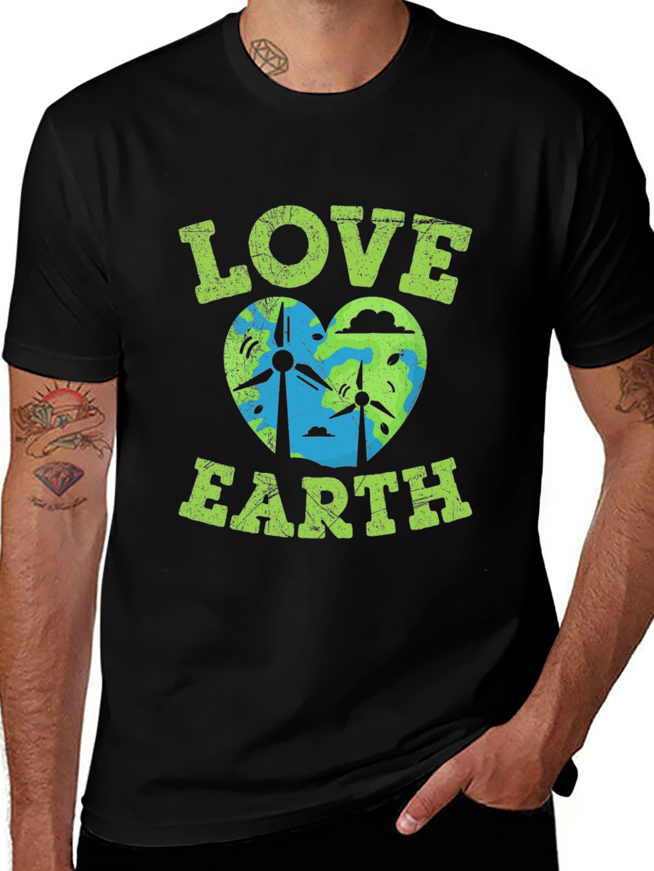 Love Earth Graphic Tee - Eco-Friendly Design