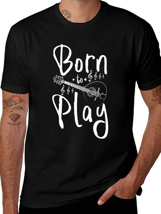 Born to Play Mandolin Graphic T-Shirt