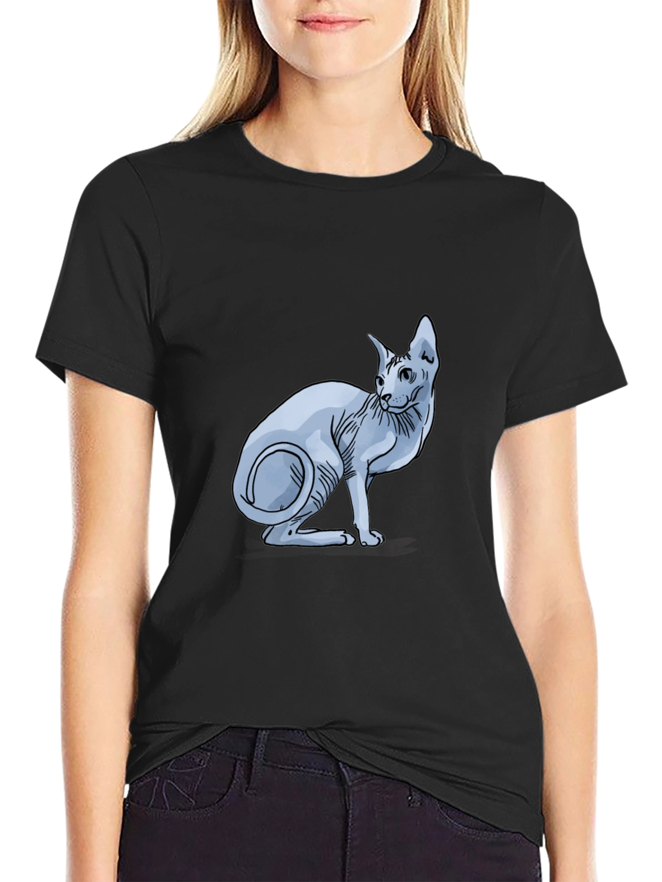 Sphynx Cat Graphic T-Shirt