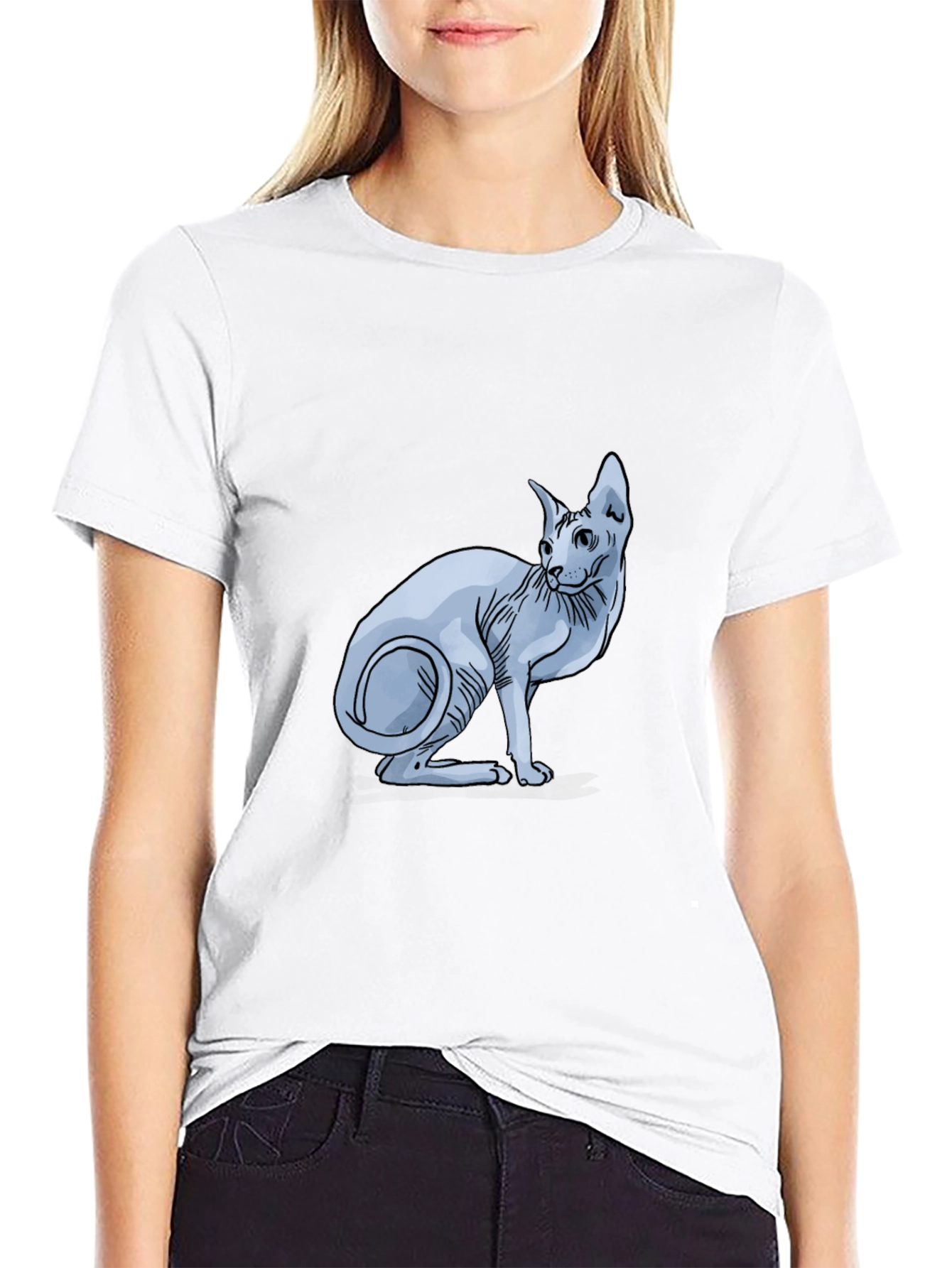 Sphynx Cat Graphic T-Shirt
