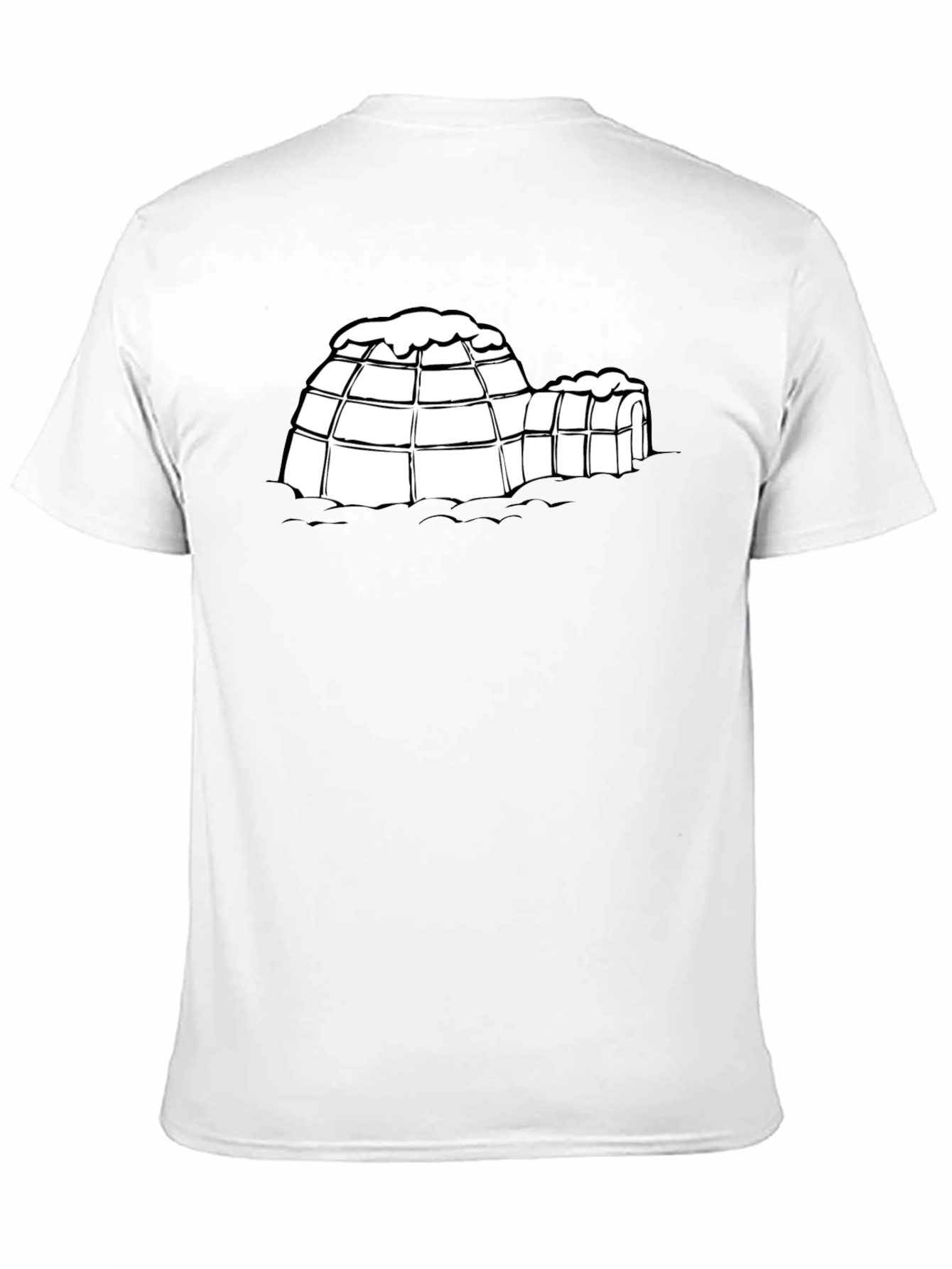 Igloo Graphic Tee - Black Cotton T-Shirt