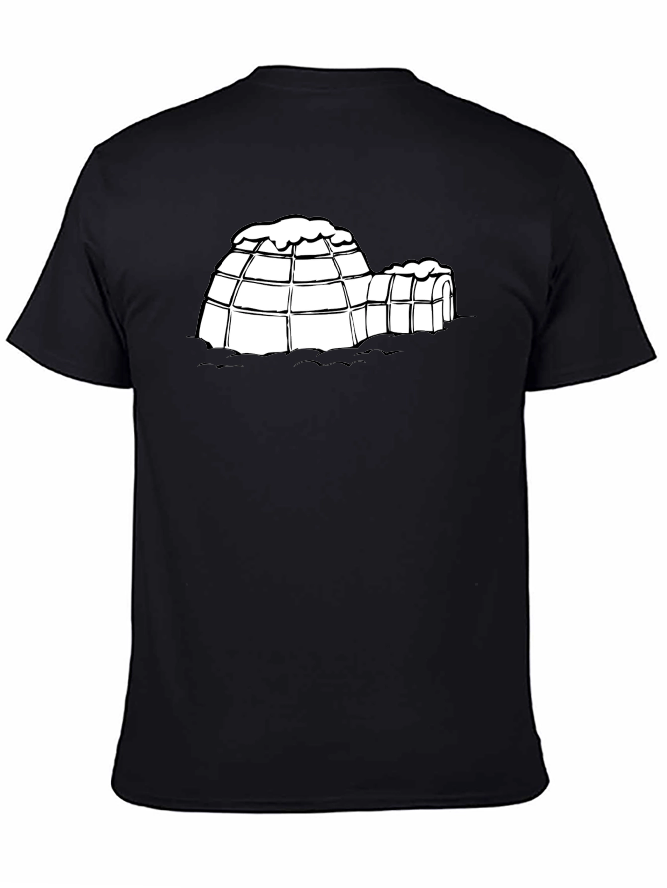 Igloo Graphic Tee - Black Cotton T-Shirt