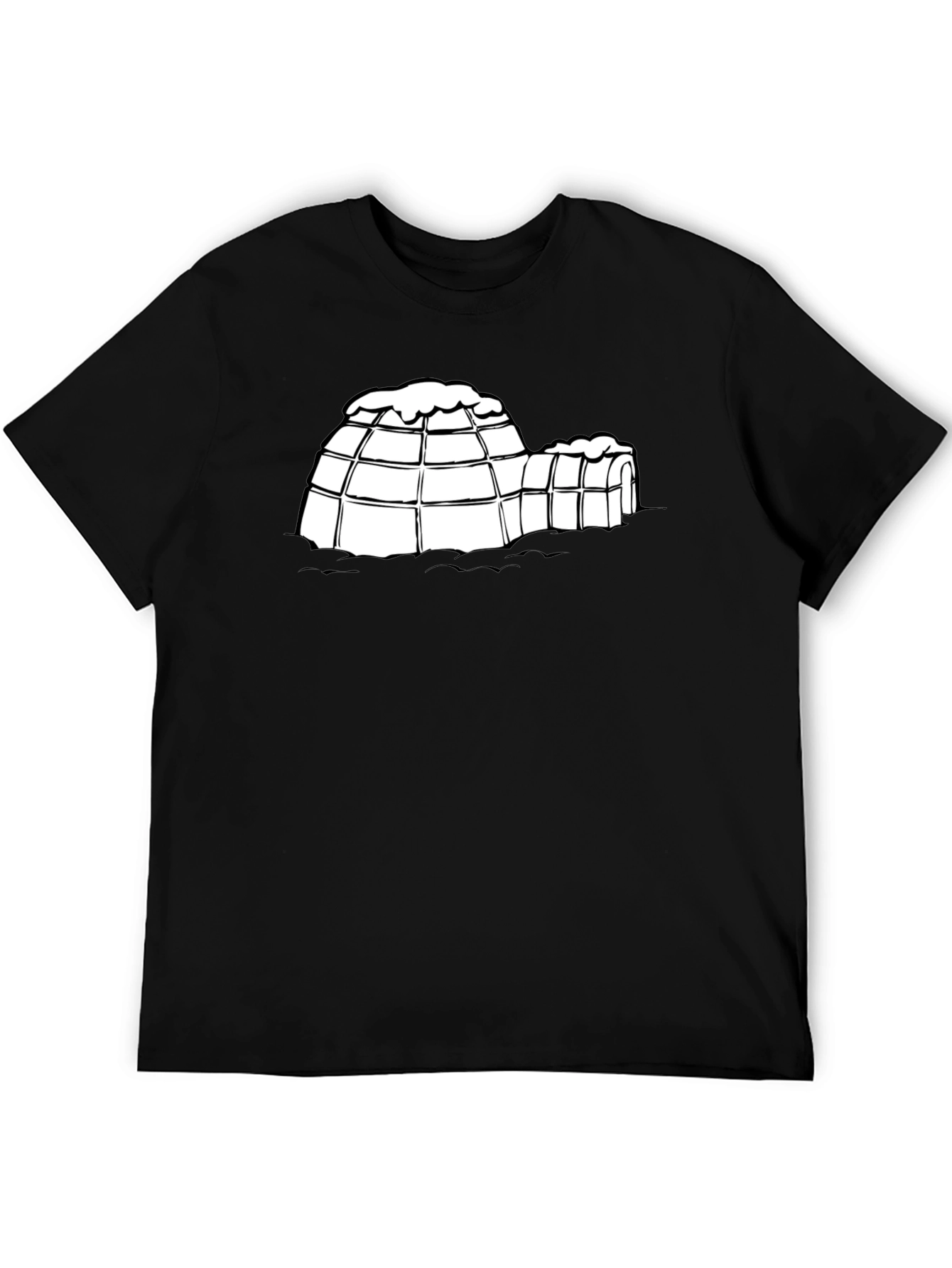 Igloo Graphic Tee - Black Cotton T-Shirt