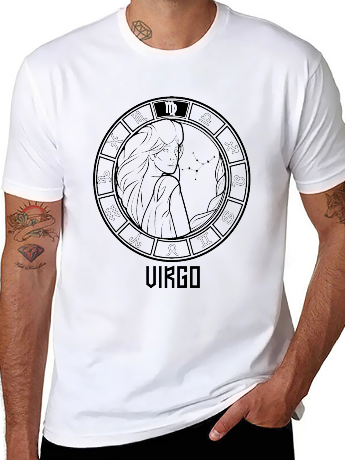 Virgo Zodiac Sign T-Shirt - Stylish Astrology Tee