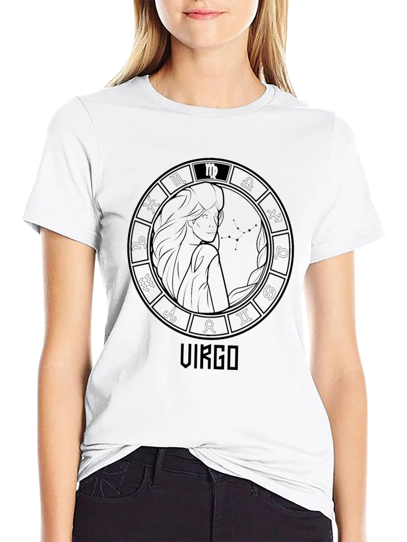 Virgo Zodiac Sign T-Shirt - Stylish Astrology Tee