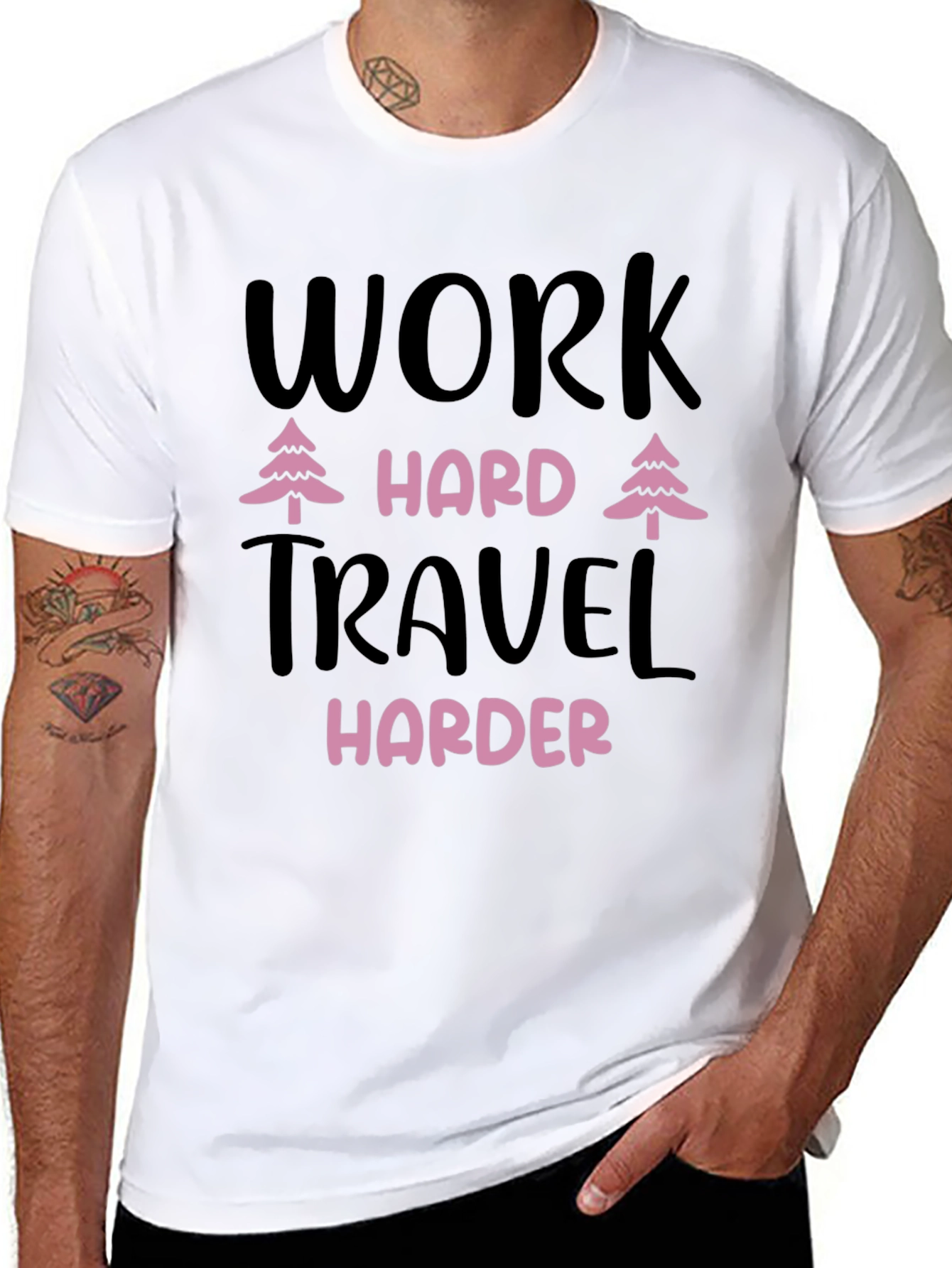 Work Hard Travel Harder Graphic Tee