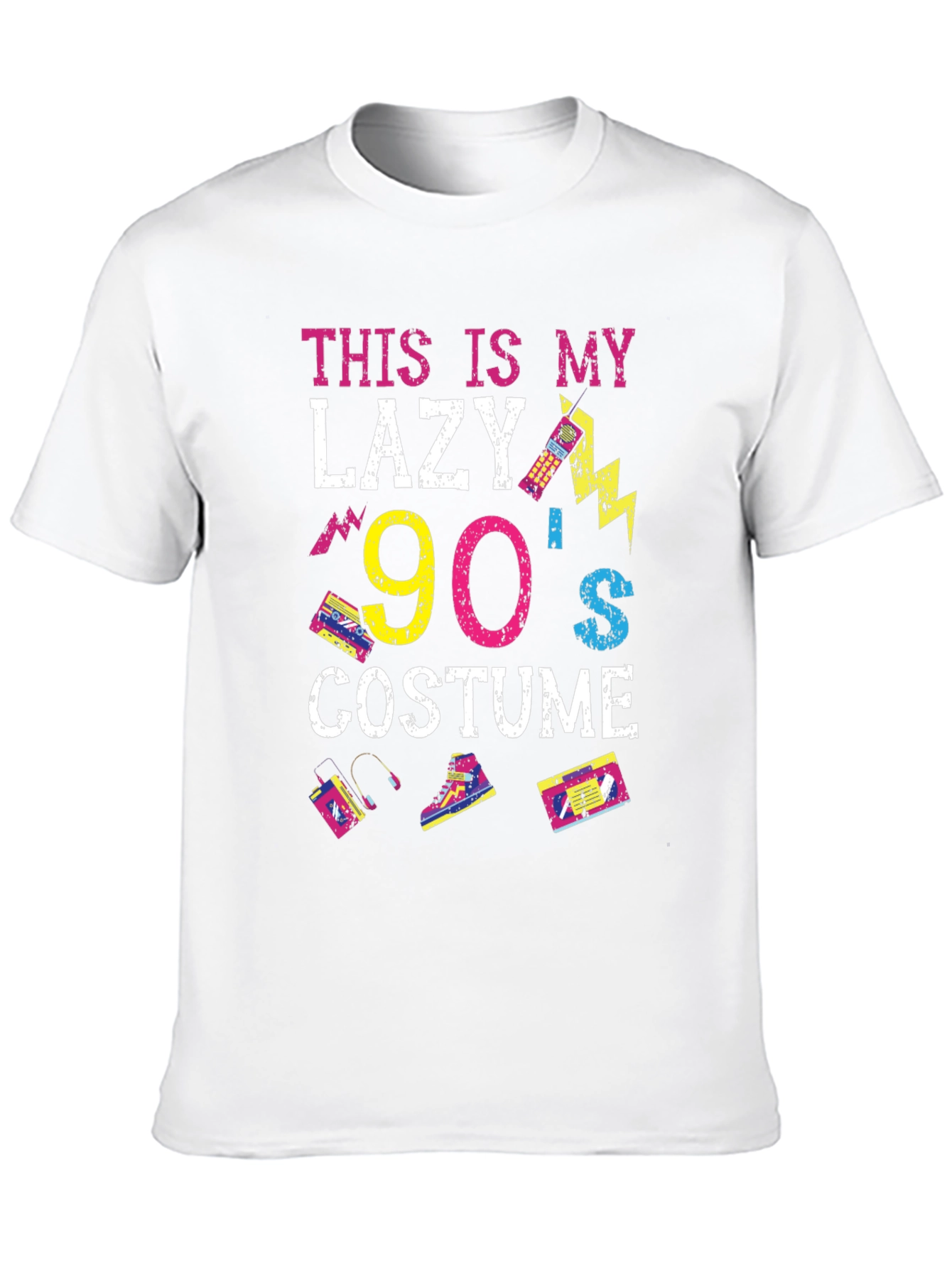 90s Costume T-Shirt - Lazy Retro Style Tee