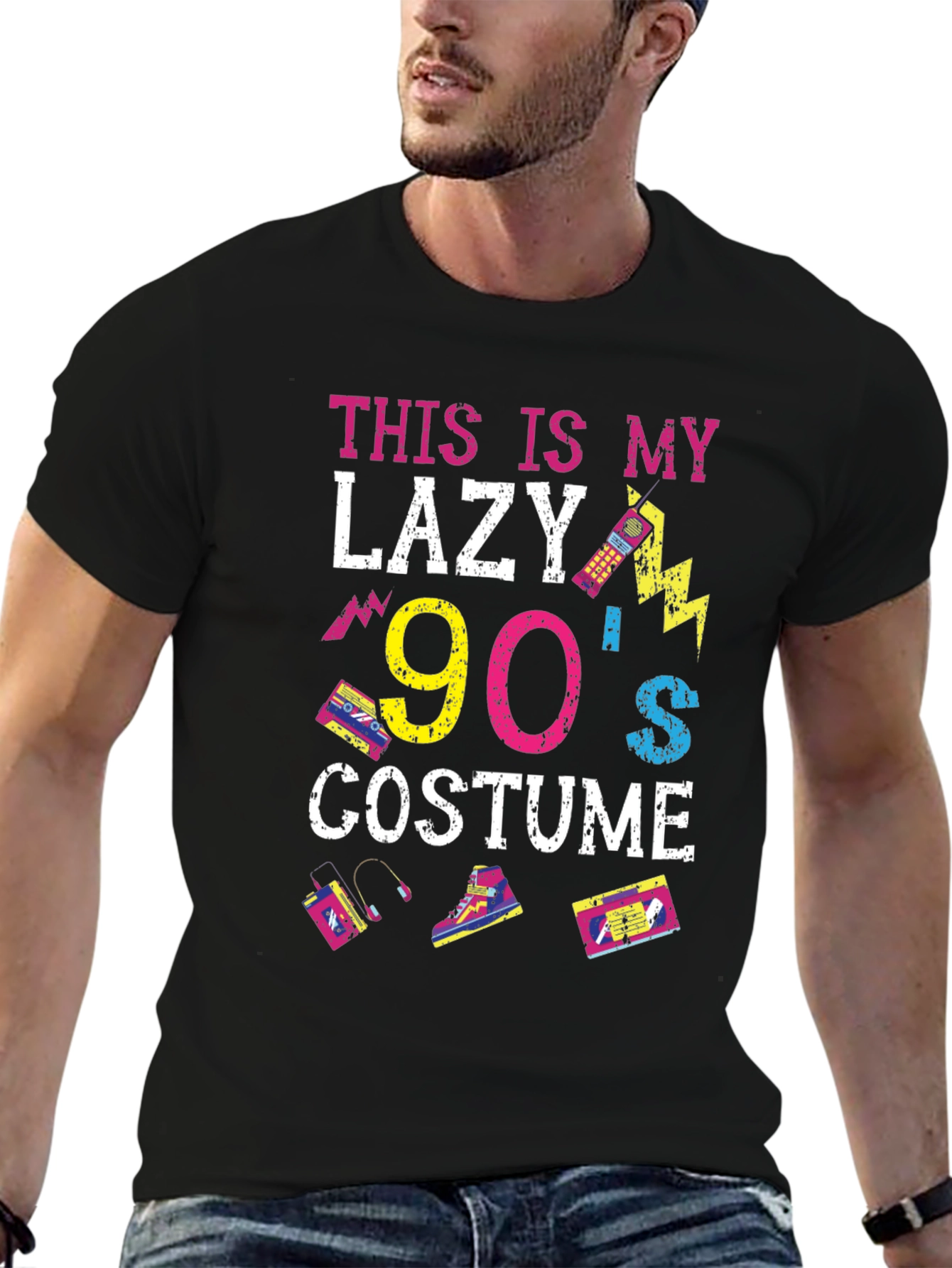 90s Costume T-Shirt - Lazy Retro Style Tee