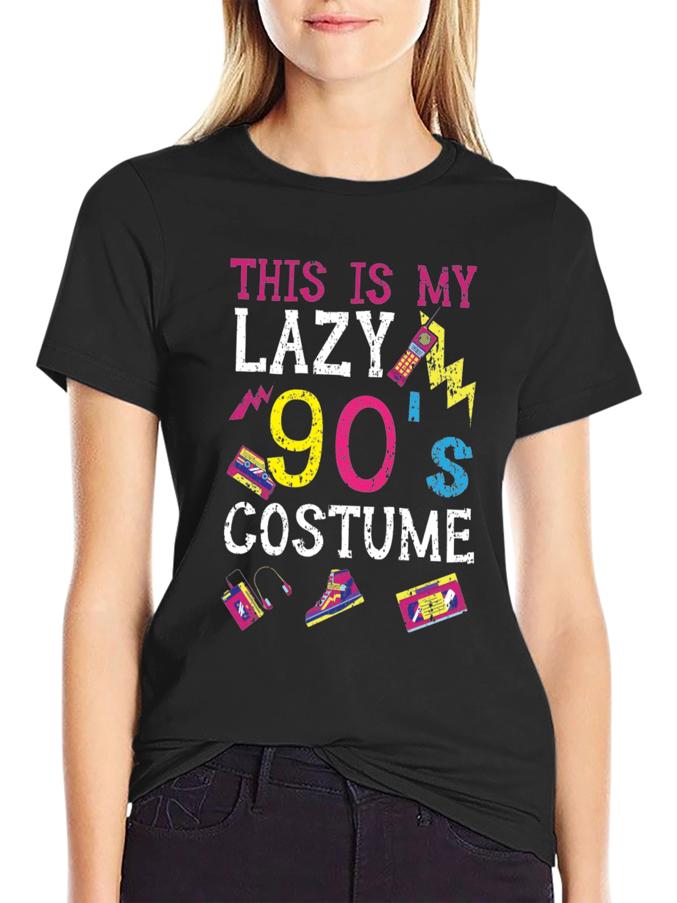 90s Costume T-Shirt - Lazy Retro Style Tee