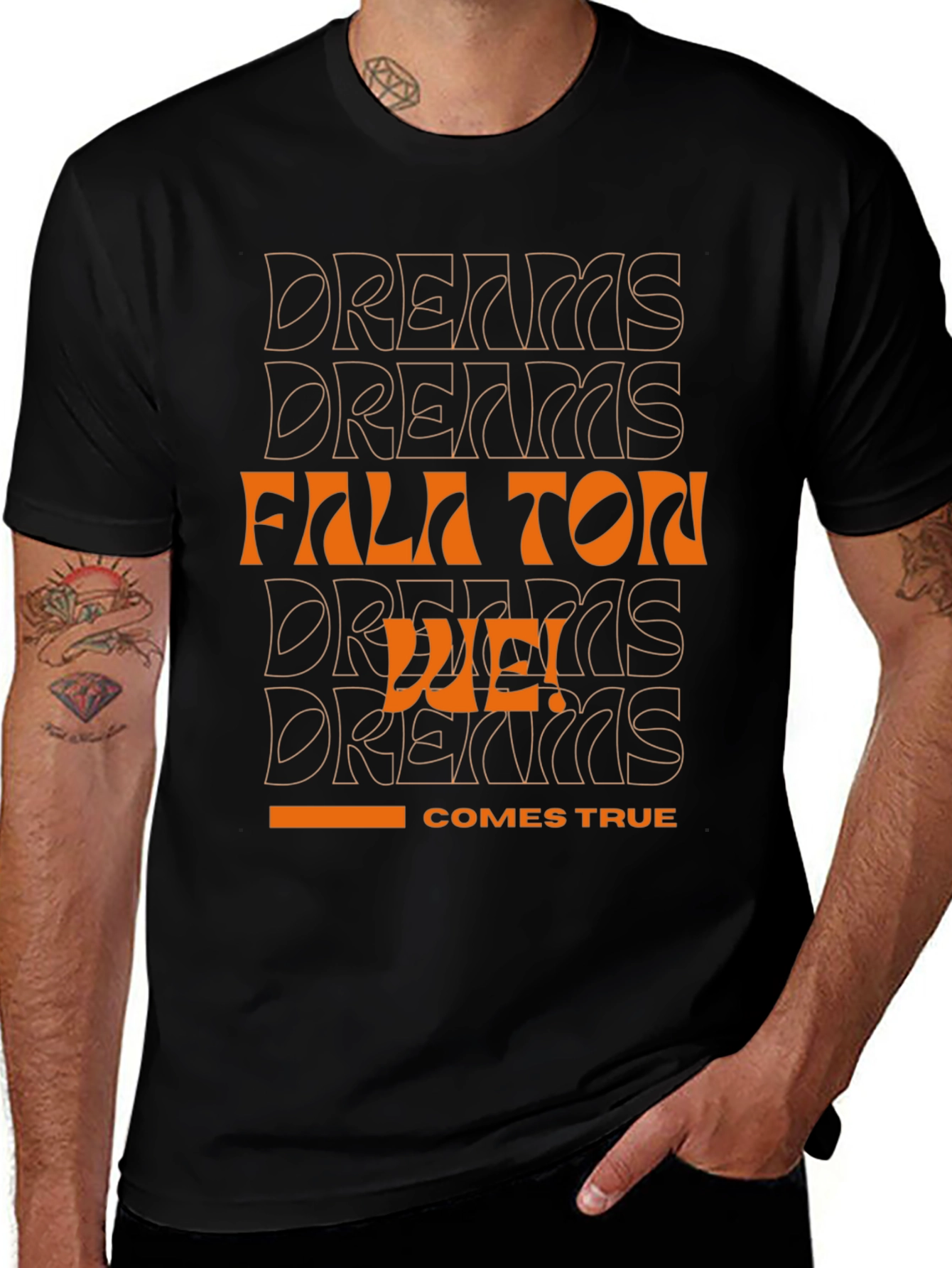 Dreams Come True Black Graphic Tee