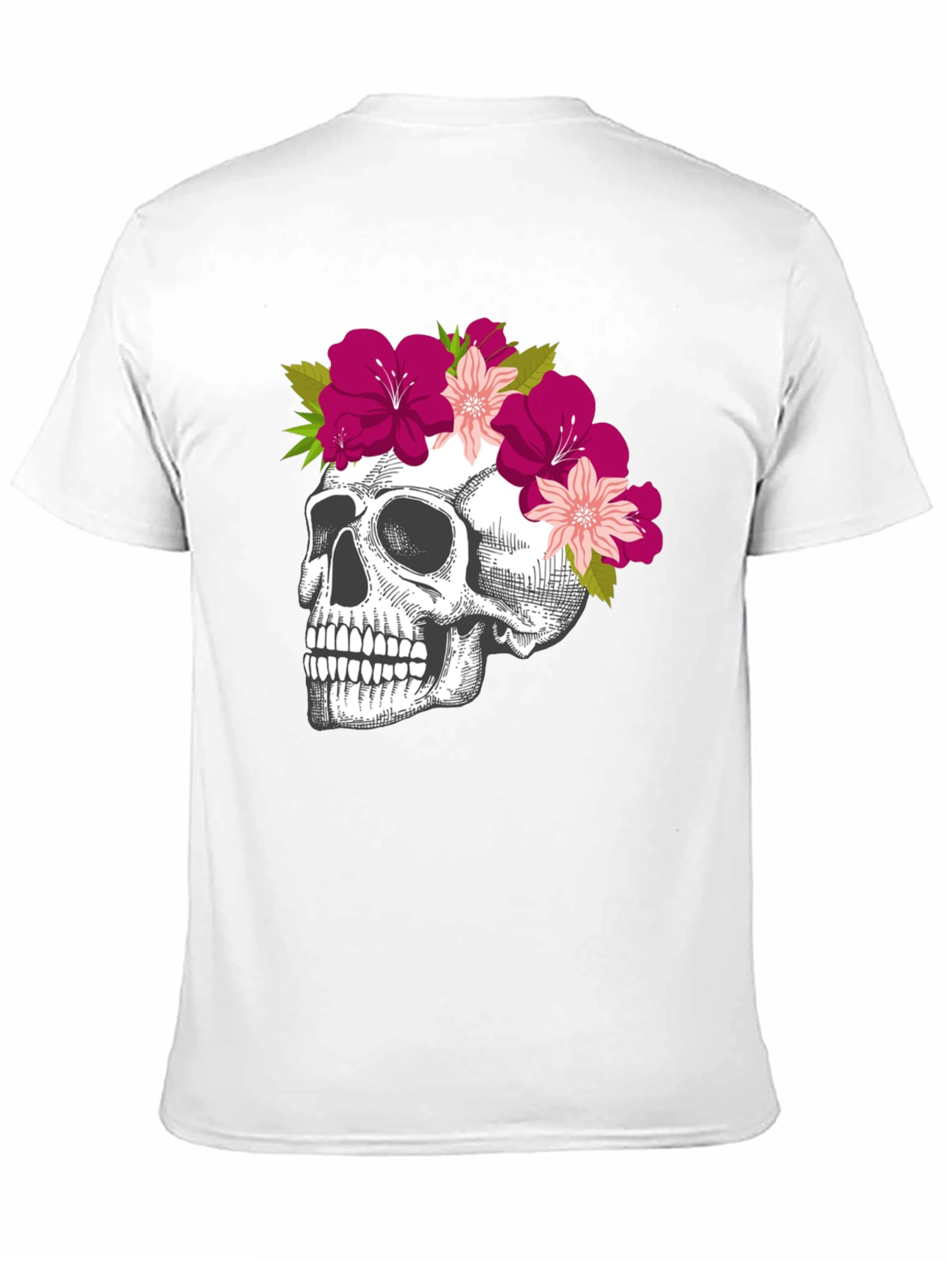 Floral Skull Graphic Tee - Unique & Stylish