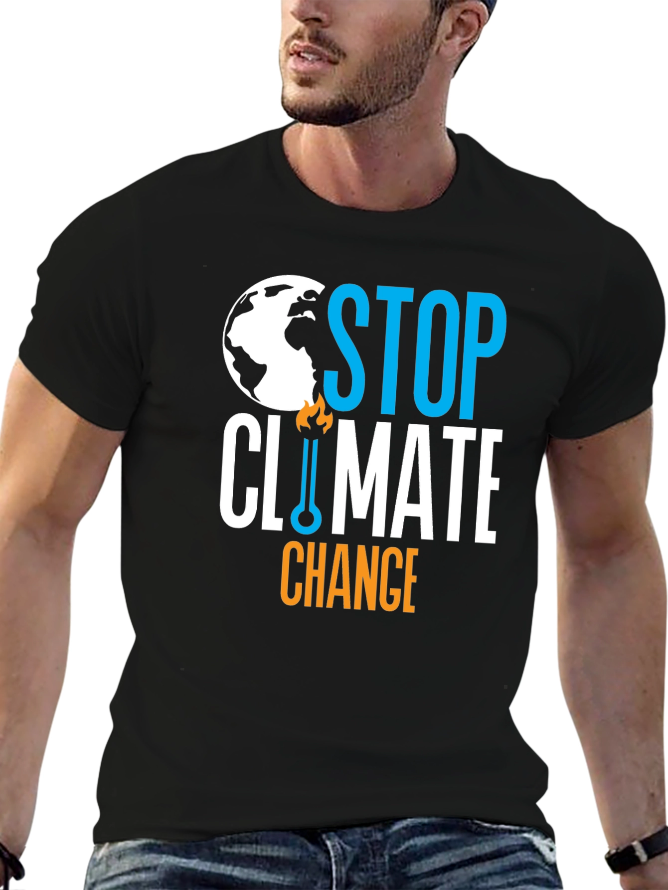 Stop Climate Change Graphic T-Shirt