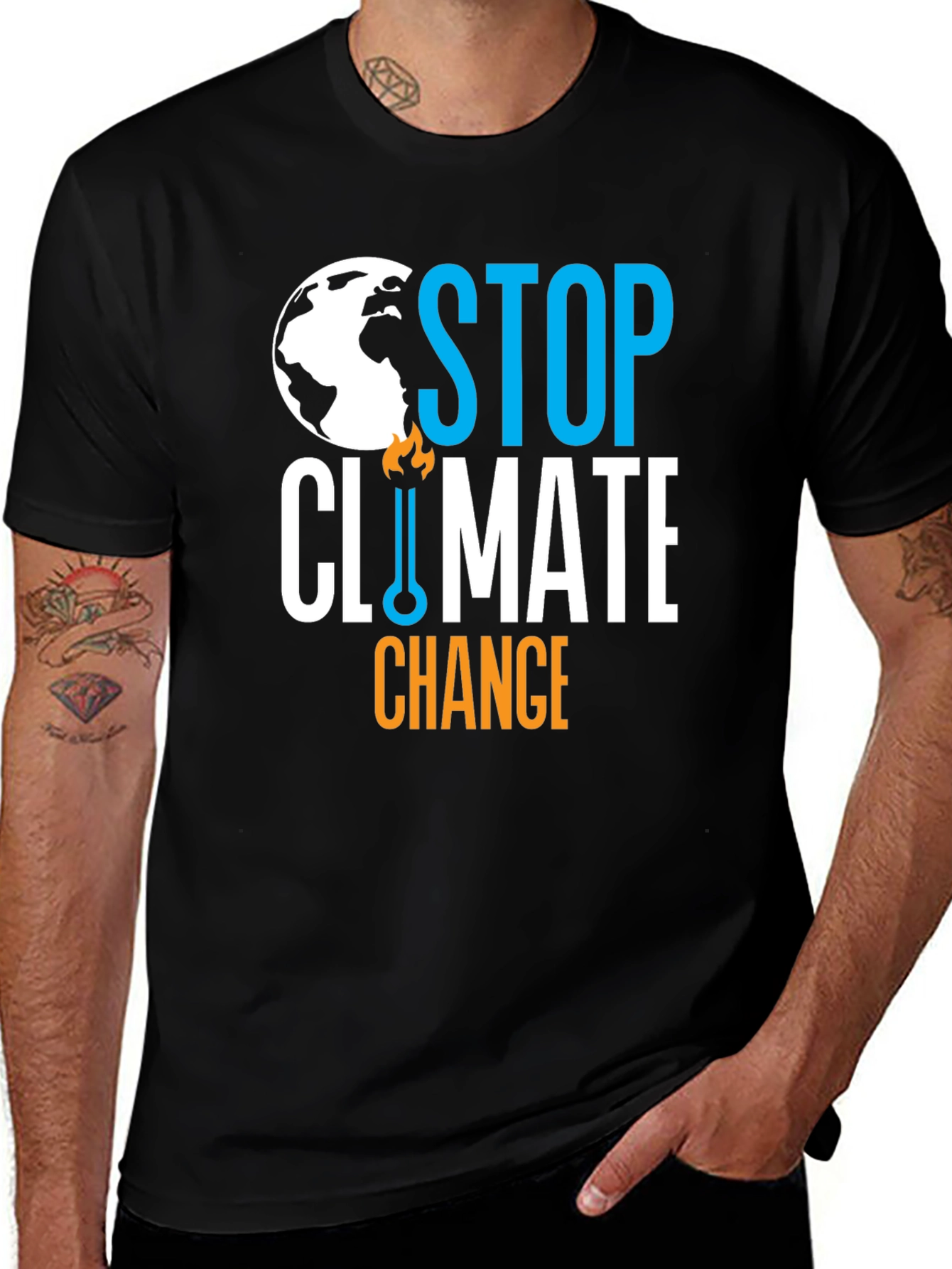 Stop Climate Change Graphic T-Shirt