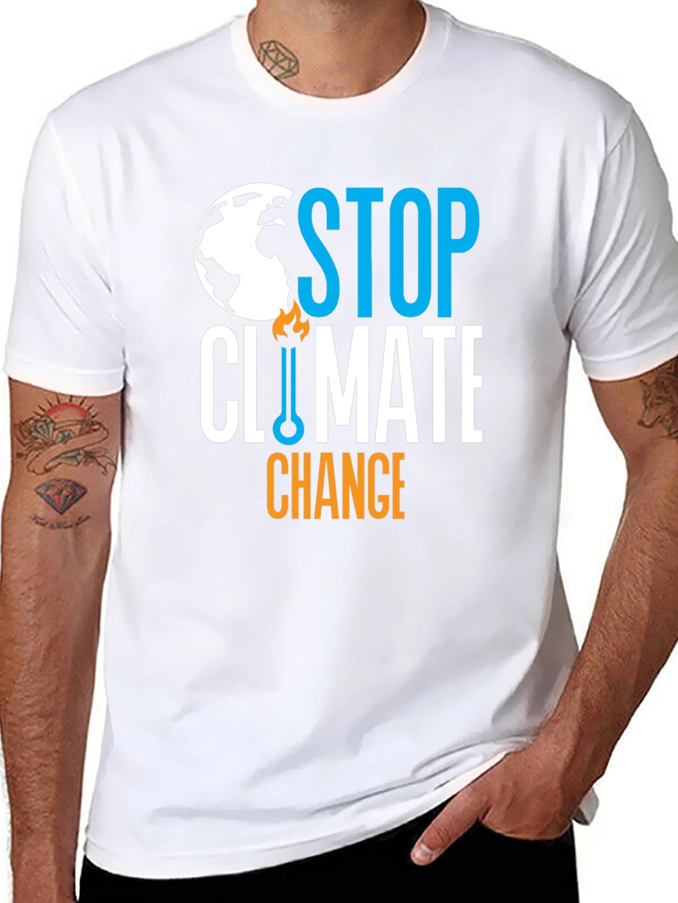 Stop Climate Change Graphic T-Shirt