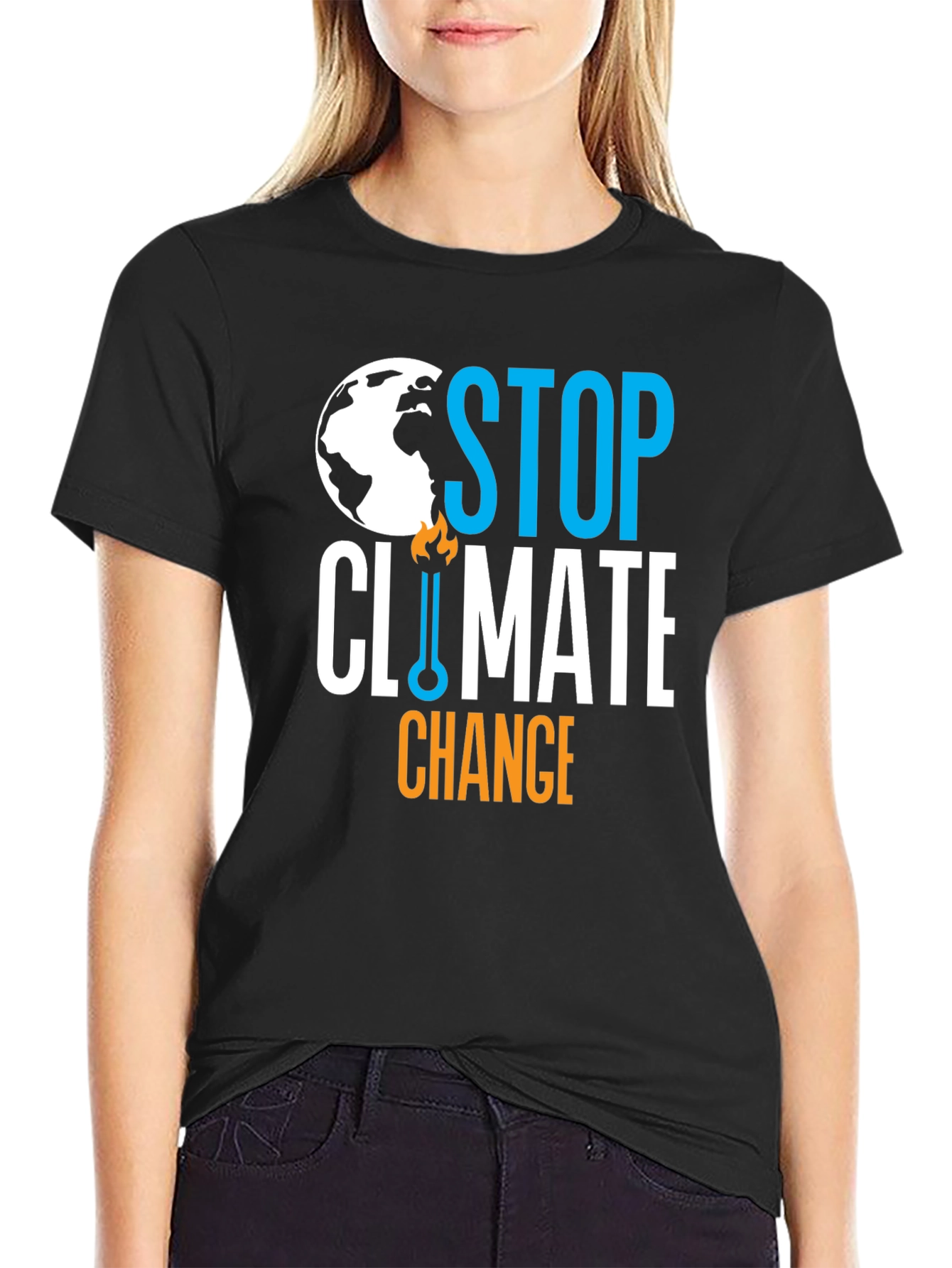 Stop Climate Change Graphic T-Shirt