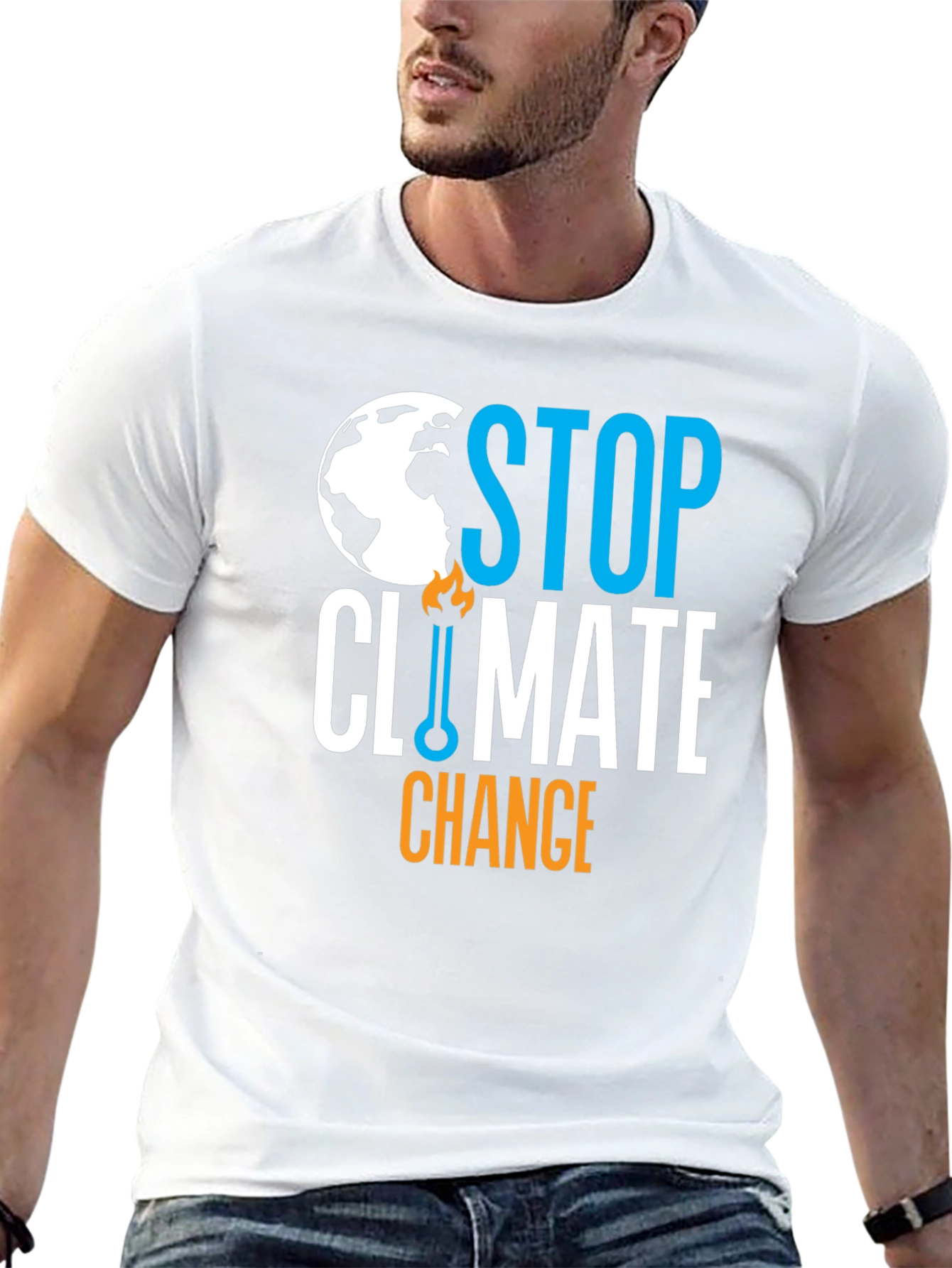 Stop Climate Change Graphic T-Shirt