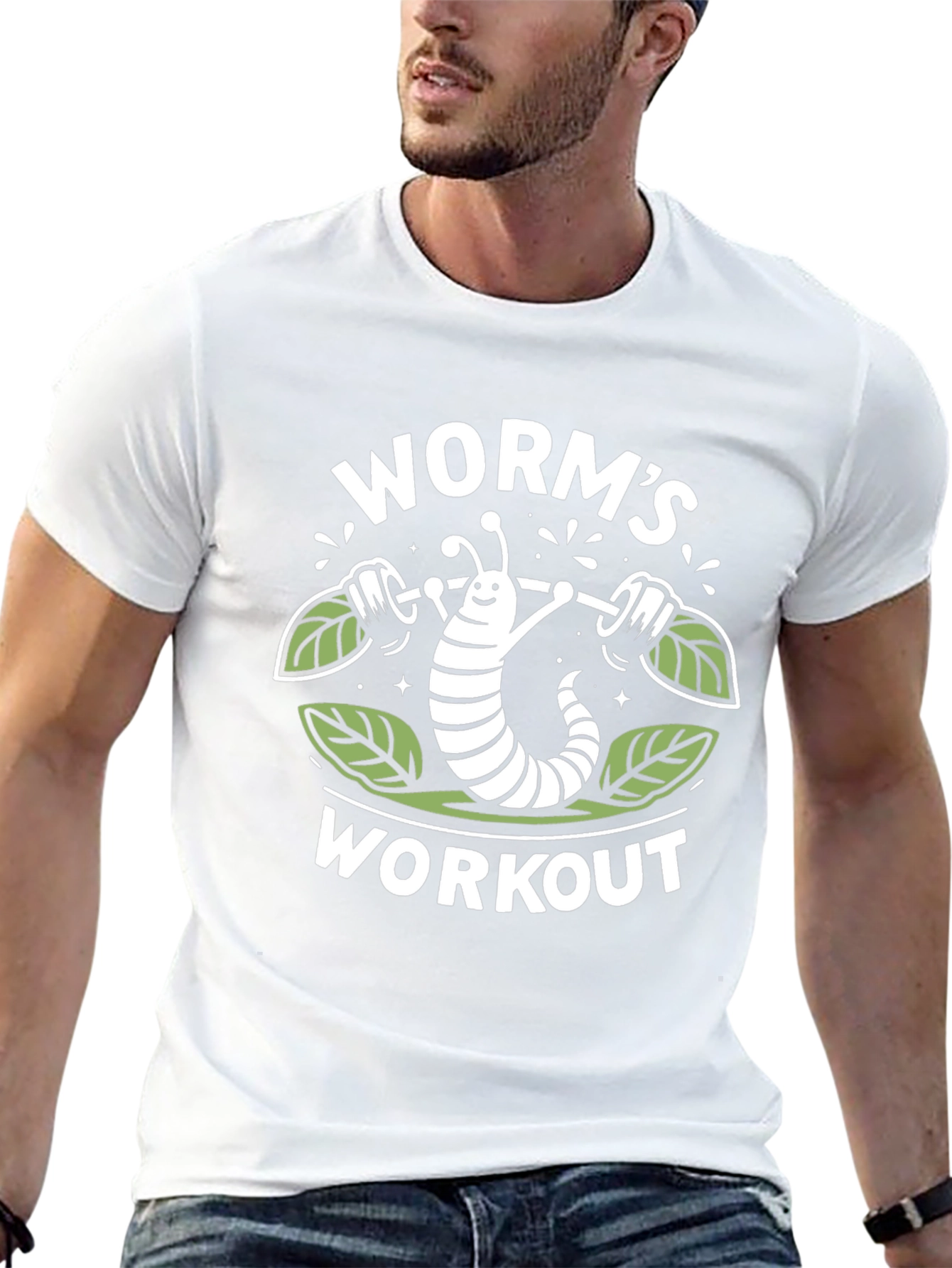 Worms Workout T-Shirt - Black Graphic Tee