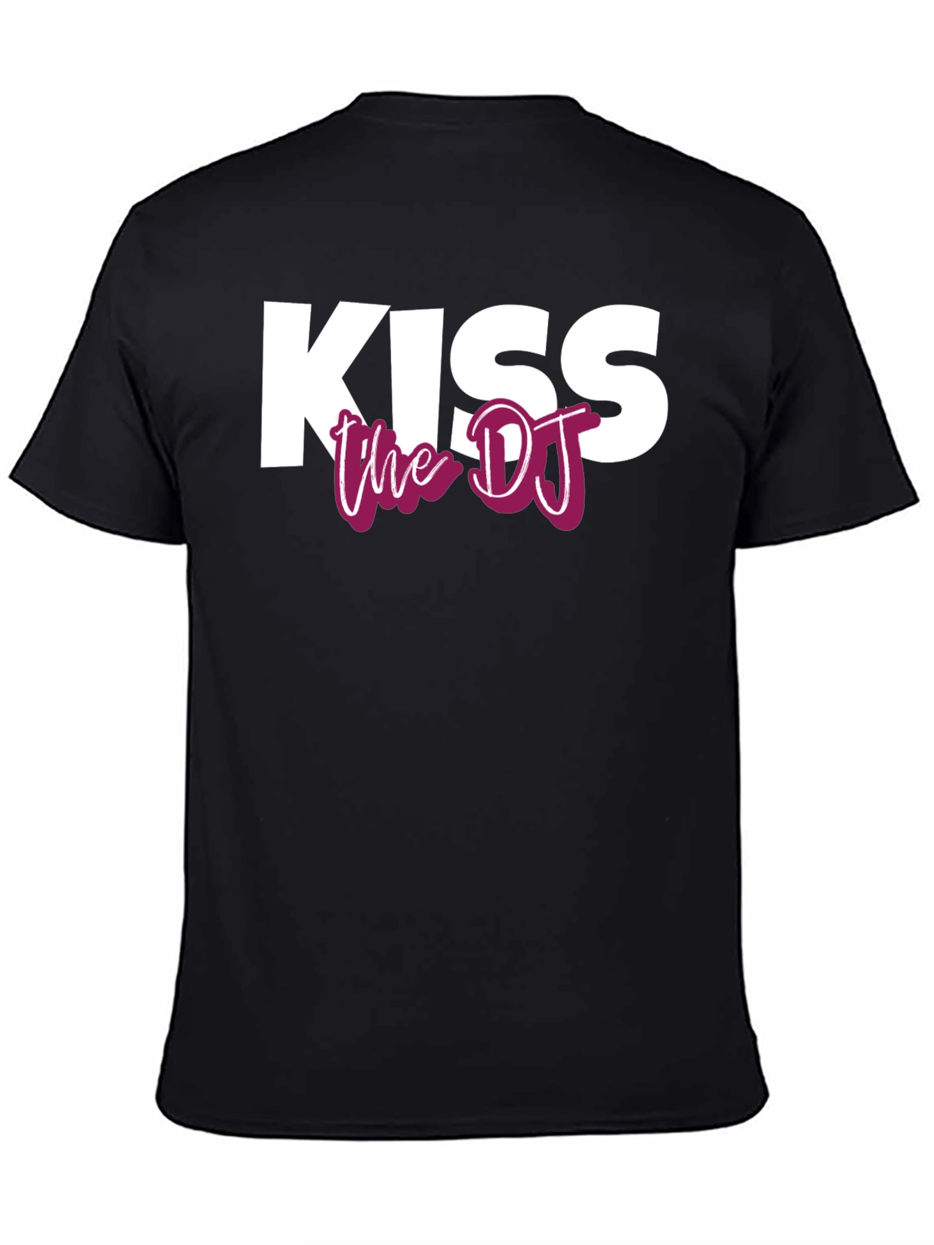 Kiss the DJ Graphic Tee - Black Unisex T-Shirt
