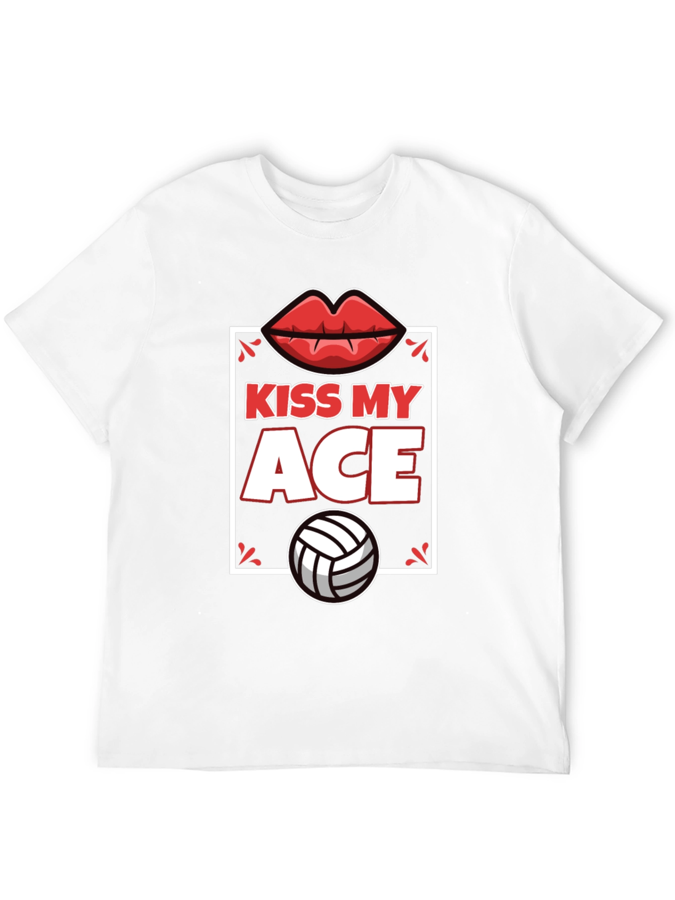 Kiss My Ace Volleyball Graphic Tee