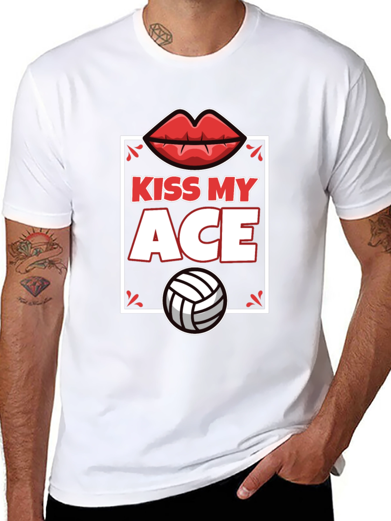 Kiss My Ace Volleyball Graphic Tee