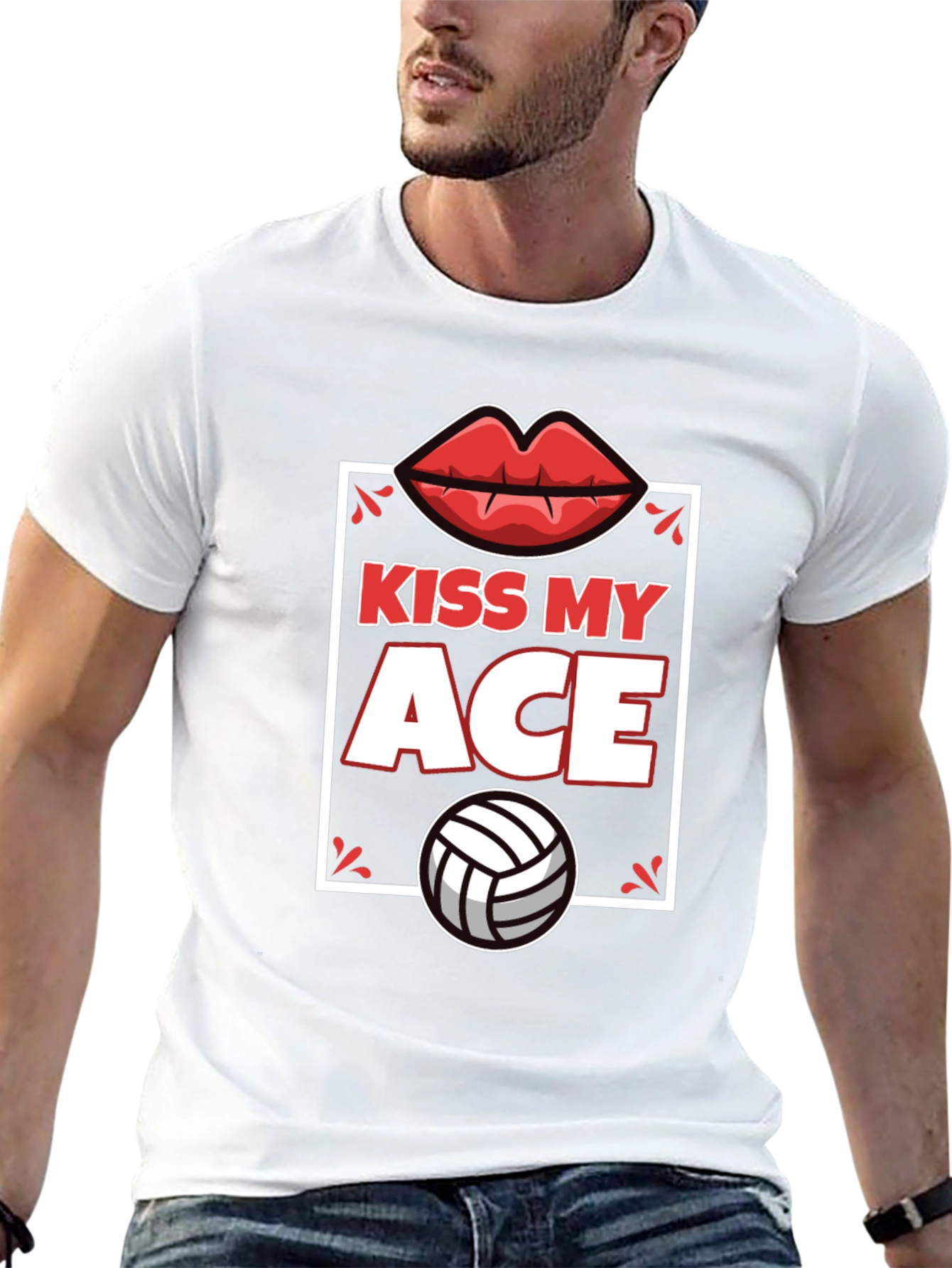 Kiss My Ace Volleyball Graphic Tee
