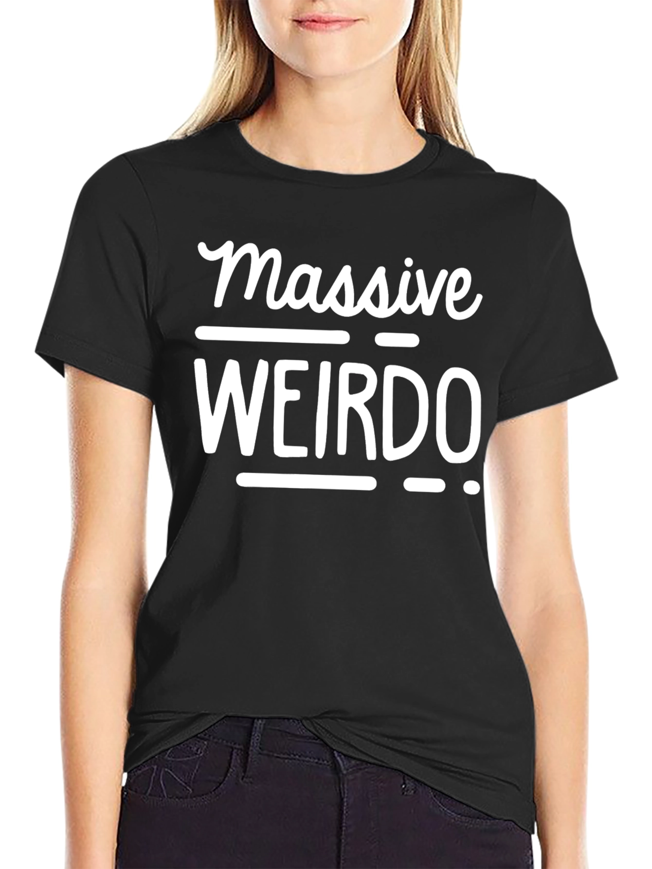 Massive Weirdo Graphic Tee - Novelty Humor Shirt