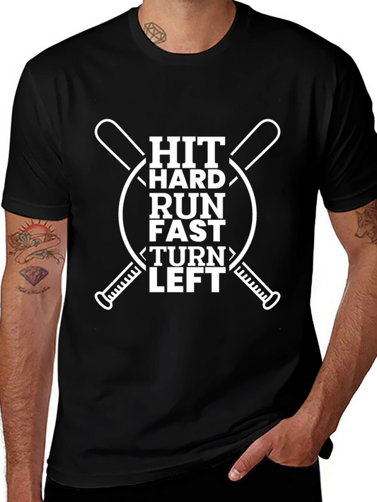 Hit Hard Baseball Graphic T-Shirt