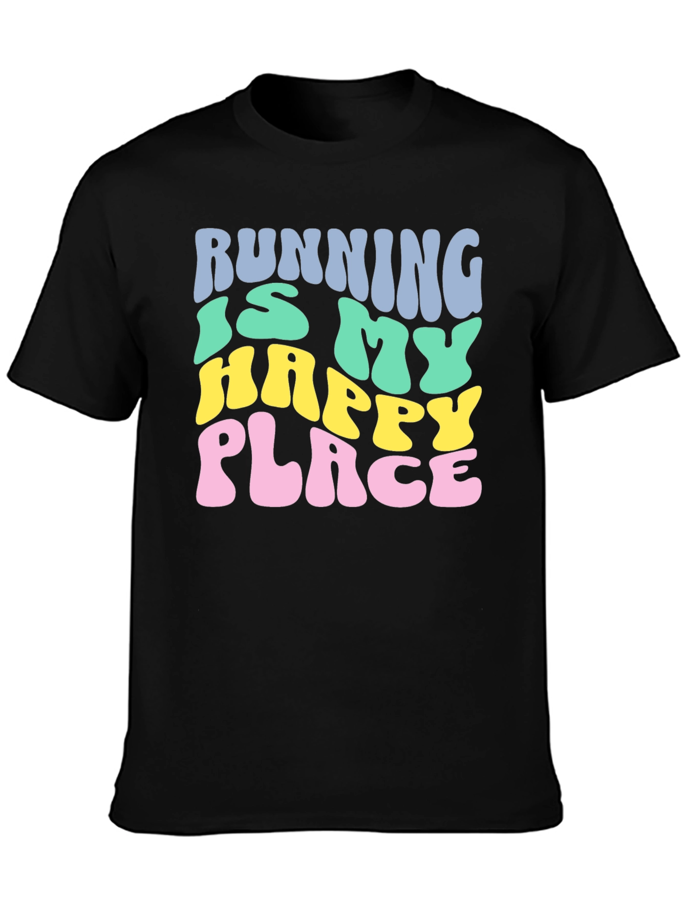 Running is My Happy Place Graphic T-Shirt