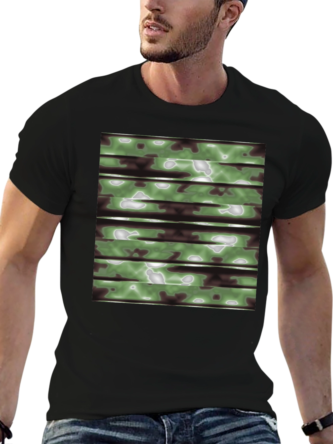 Camo Stripe T-Shirt - Cool Casual Wear