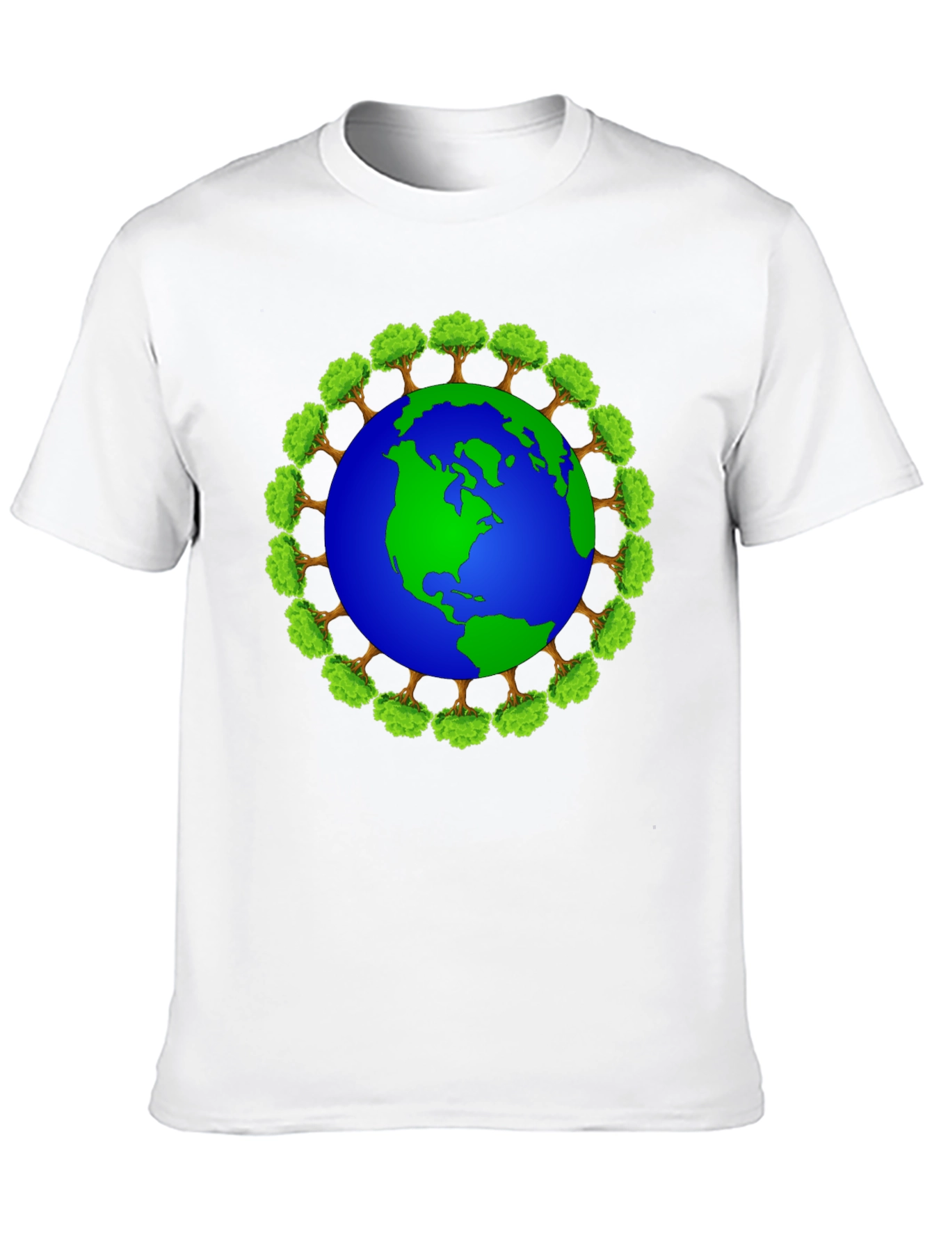 Earth Day T-Shirt - Tree Globe Design