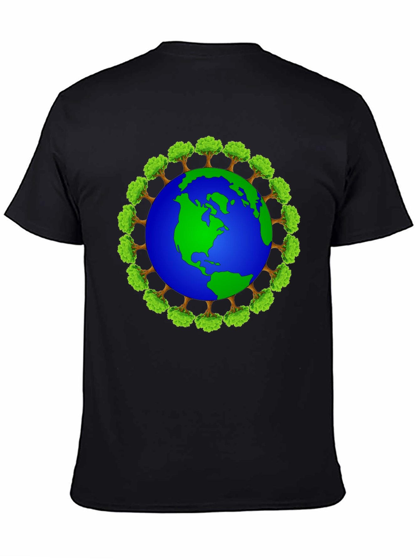 Earth Day T-Shirt - Tree Globe Design