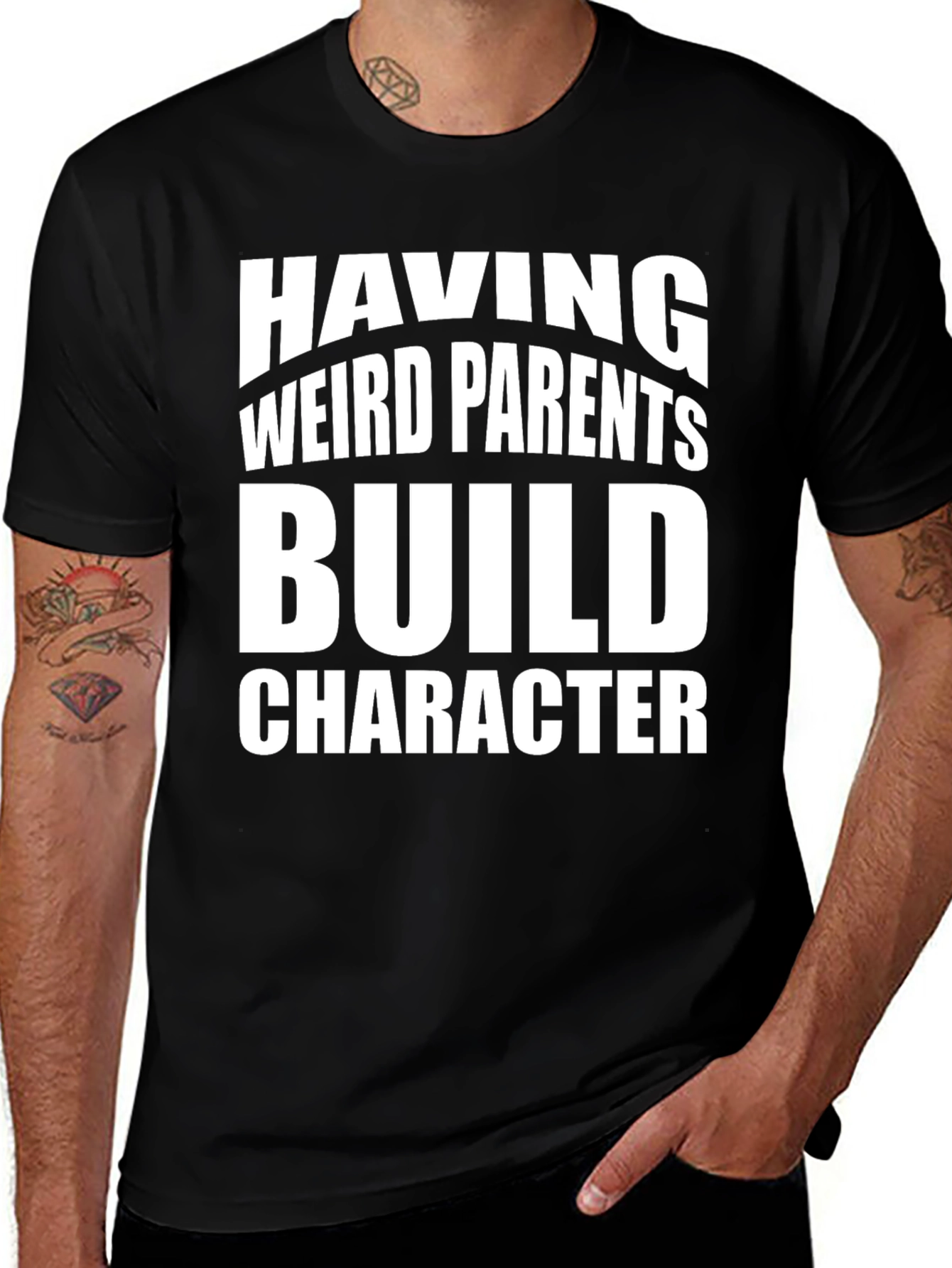 Weird Parents Build Character T-Shirt