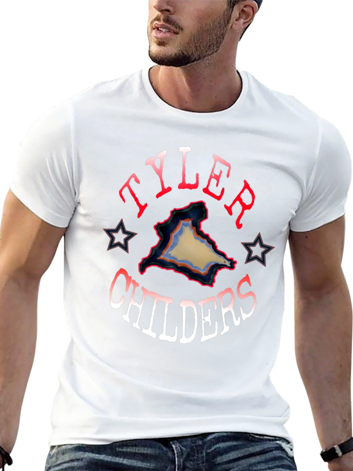 Tyler Childers Graphic Tee - Black Cotton Blend