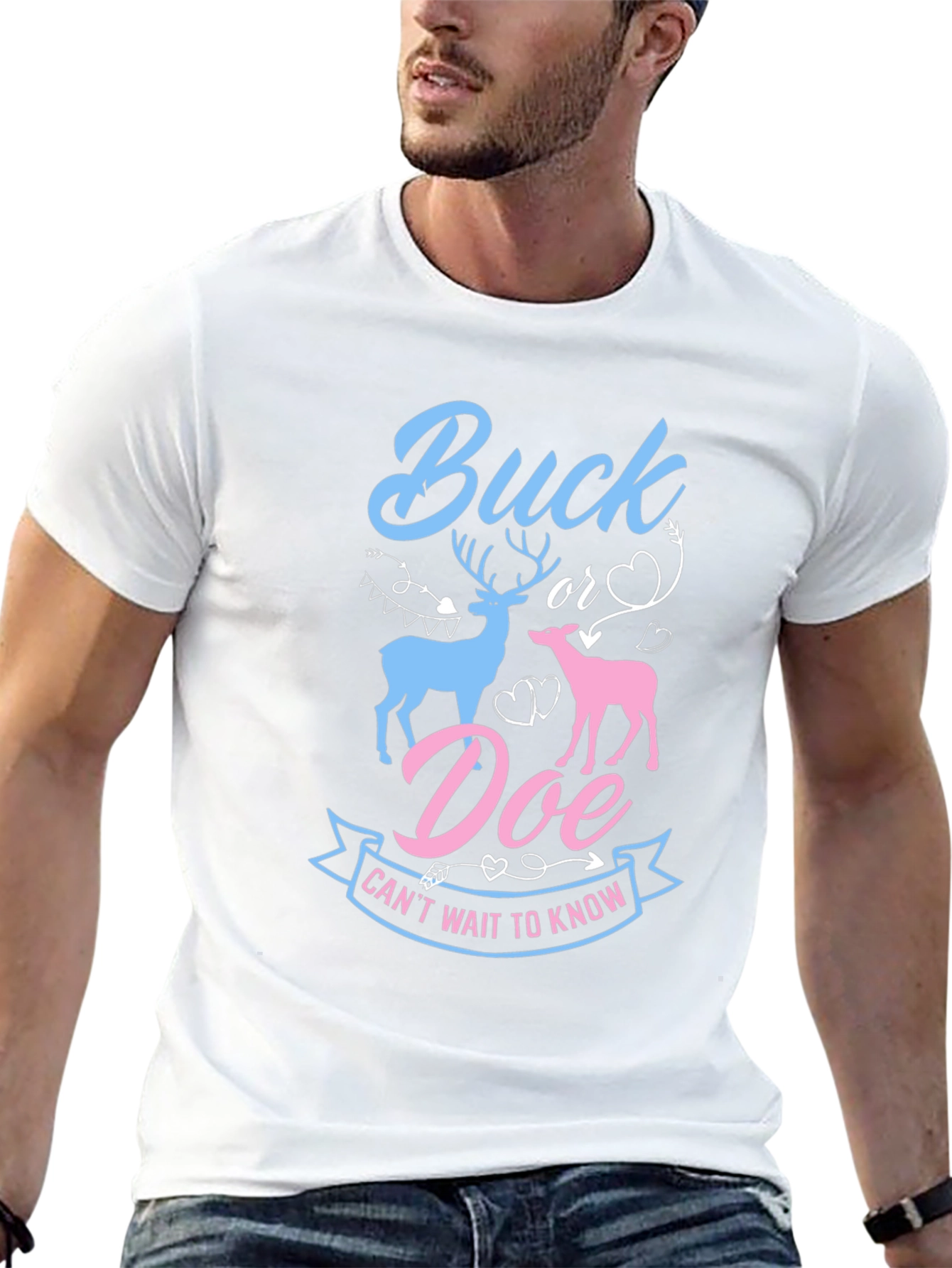 Buck or Doe Gender Reveal T-Shirt