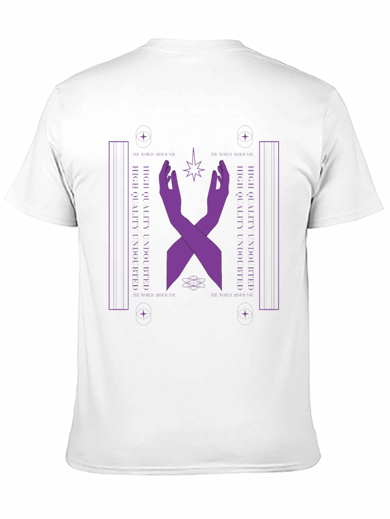 Mystic Purple Hands Graphic T-Shirt - Unisex