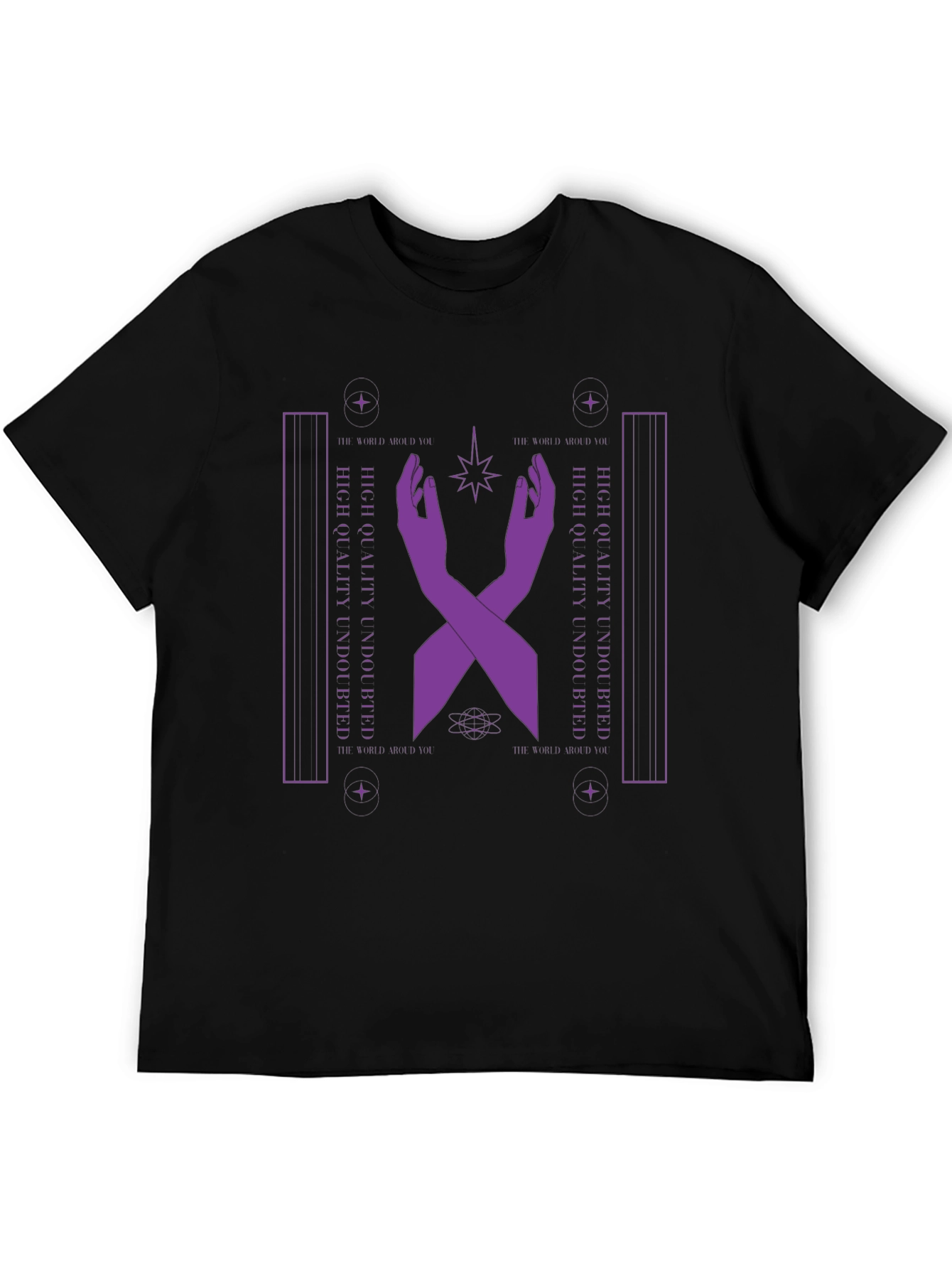 Mystic Purple Hands Graphic T-Shirt - Unisex