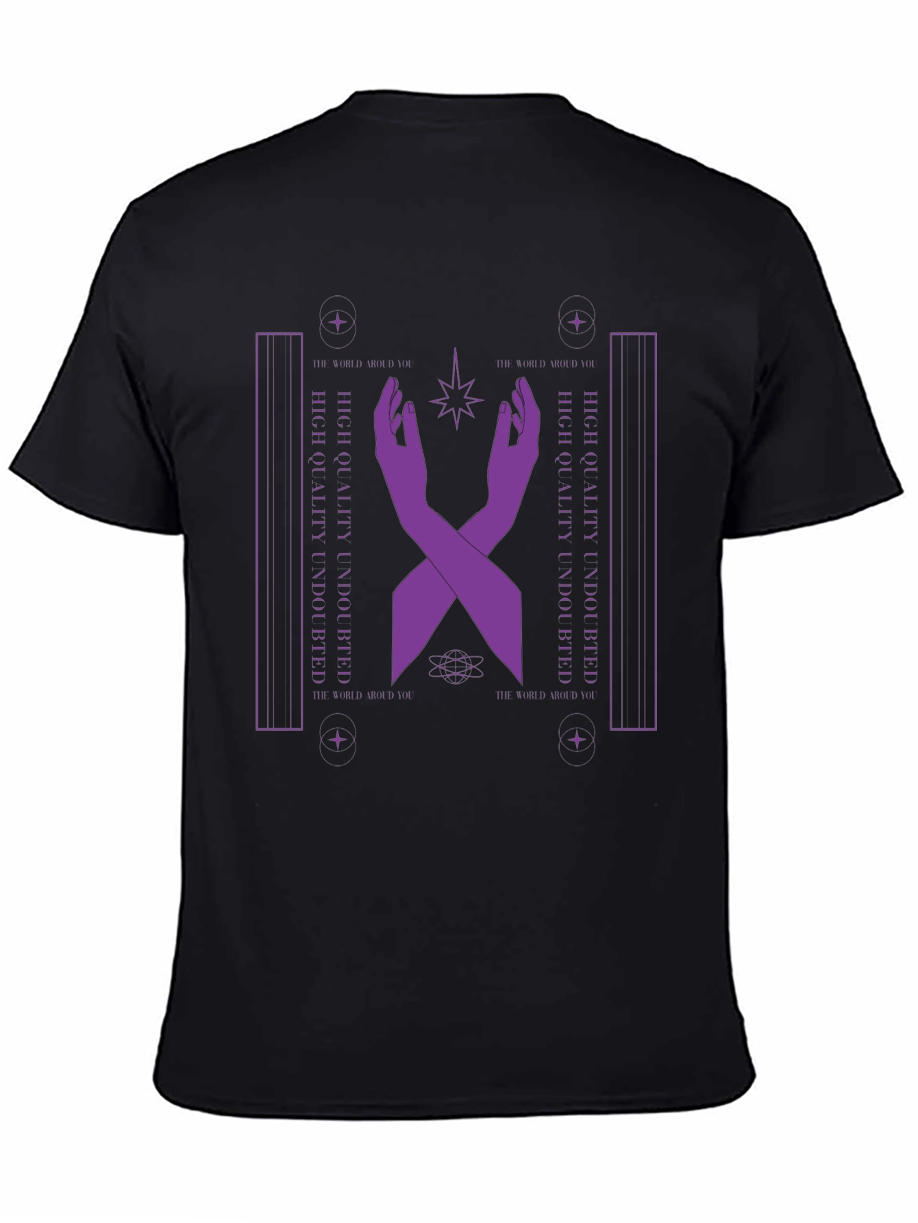 Mystic Purple Hands Graphic T-Shirt - Unisex