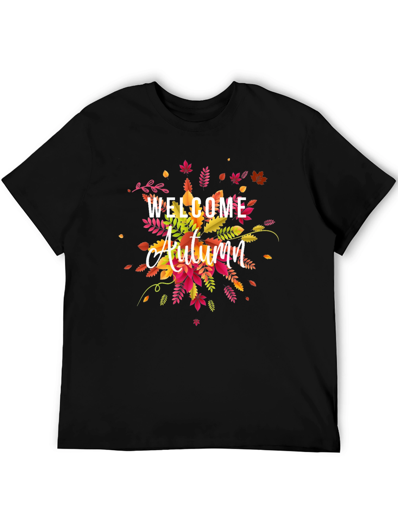 Welcome Autumn Graphic Tee - Fall Season Shirt