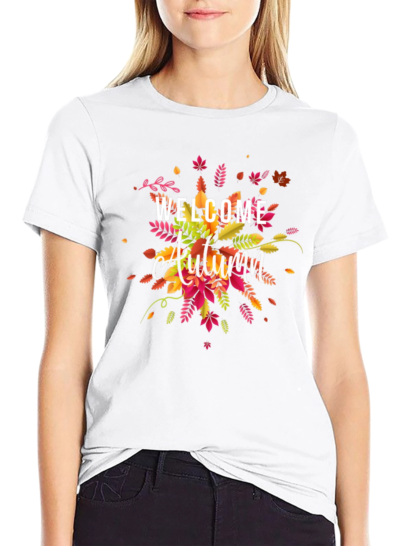 Welcome Autumn Graphic Tee - Fall Season Shirt