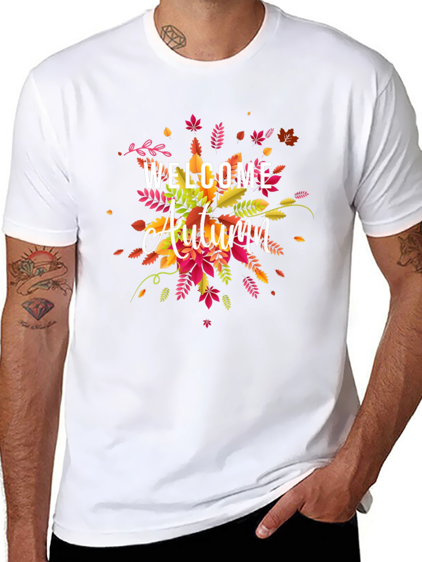Welcome Autumn Graphic Tee - Fall Season Shirt
