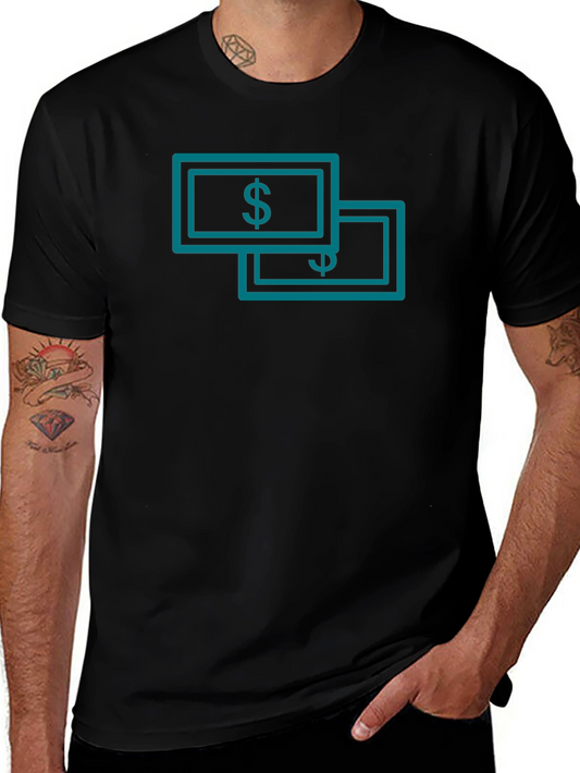 Money Graphic Black T-Shirt