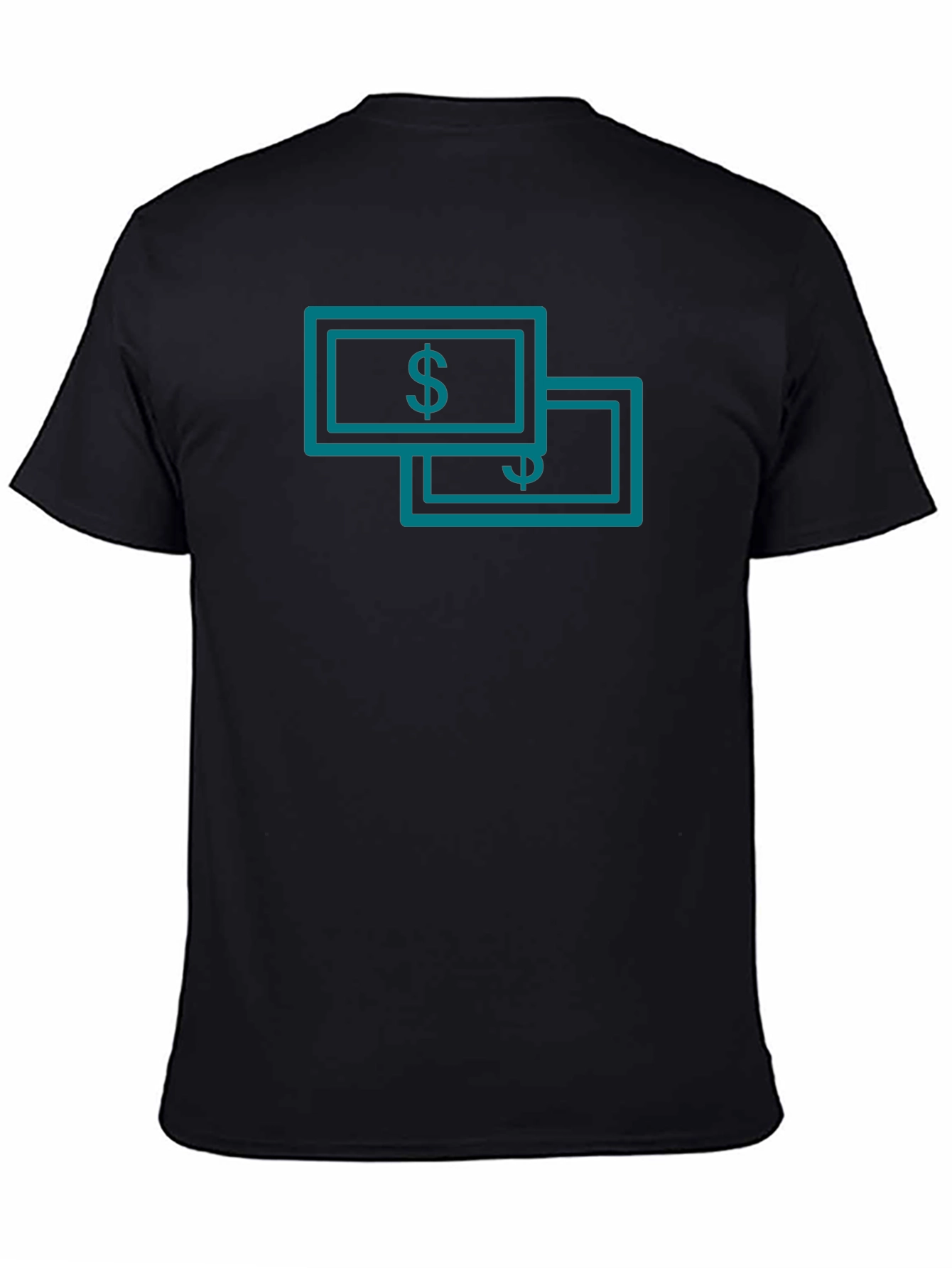 Money Graphic Black T-Shirt