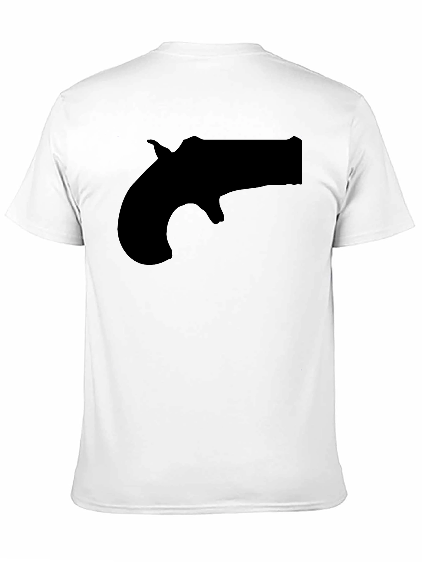 Novelty Derringer Silhouette Graphic T-Shirt