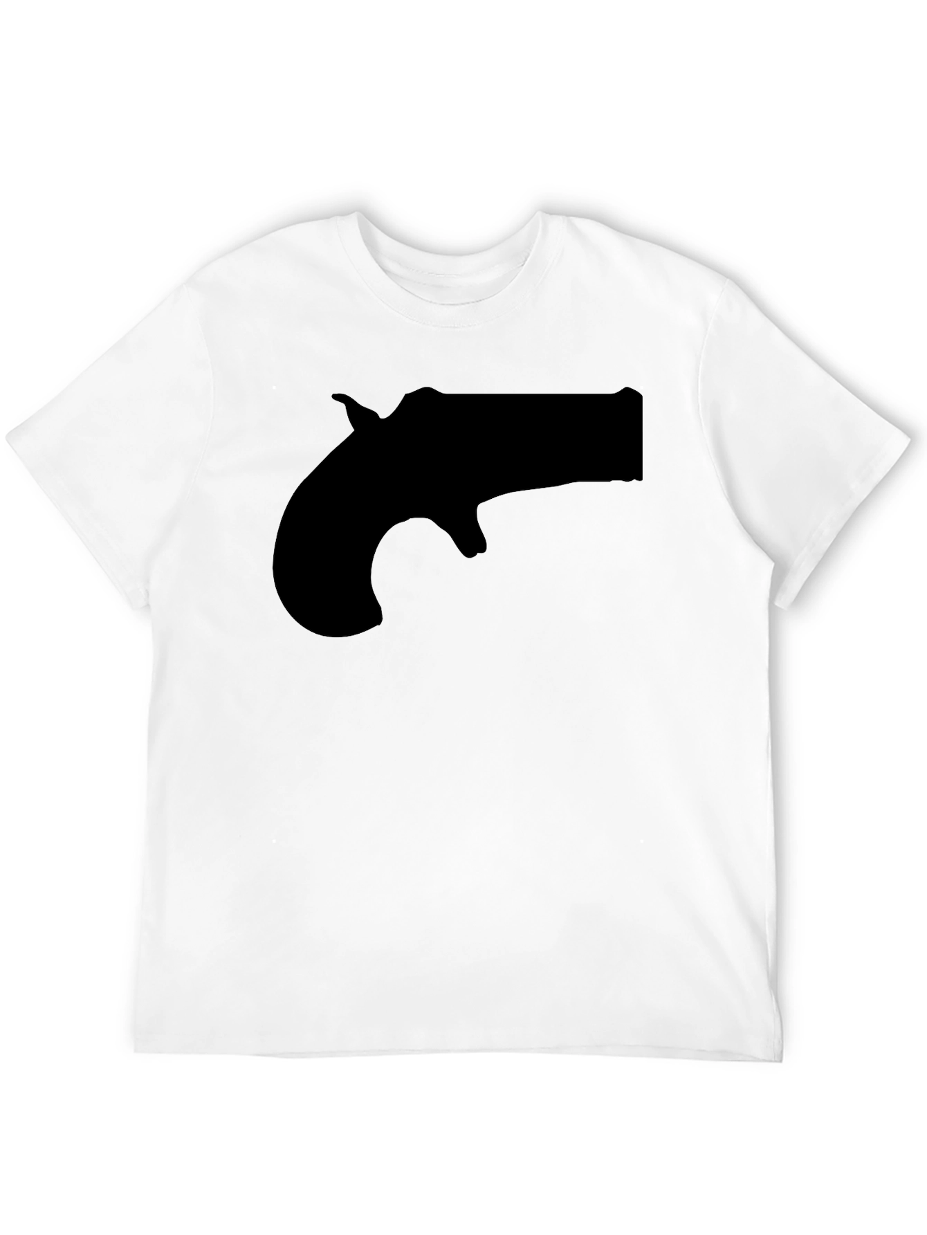 Novelty Derringer Silhouette Graphic T-Shirt
