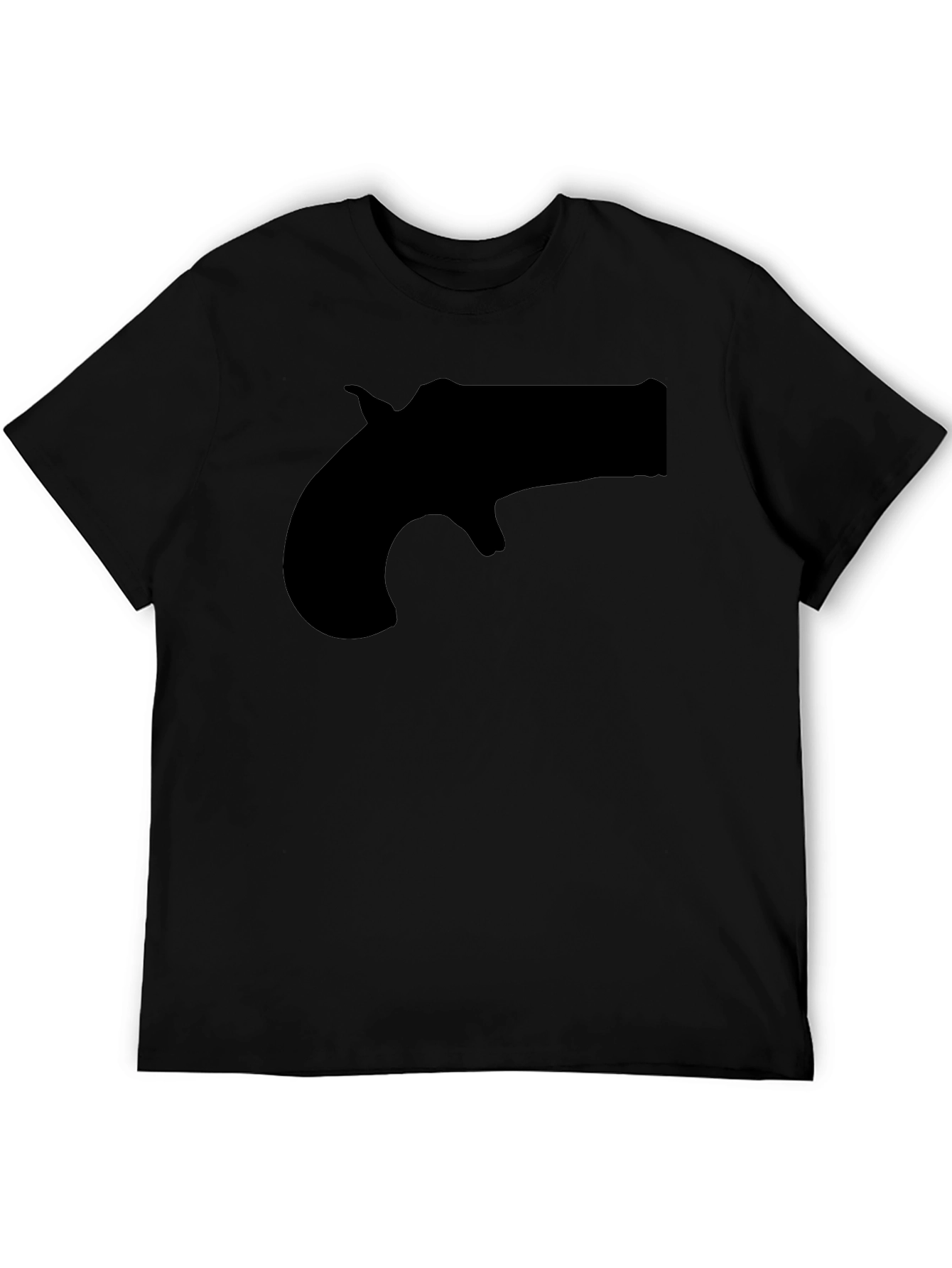 Novelty Derringer Silhouette Graphic T-Shirt