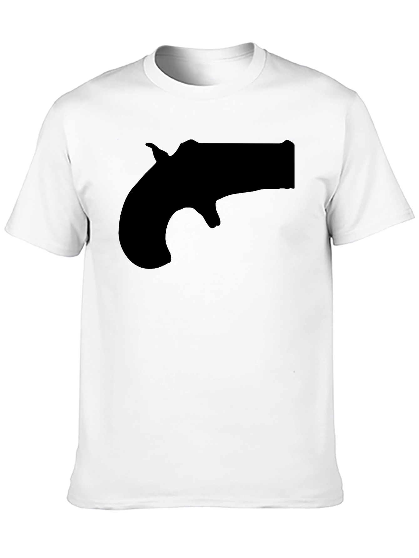 Novelty Derringer Silhouette Graphic T-Shirt